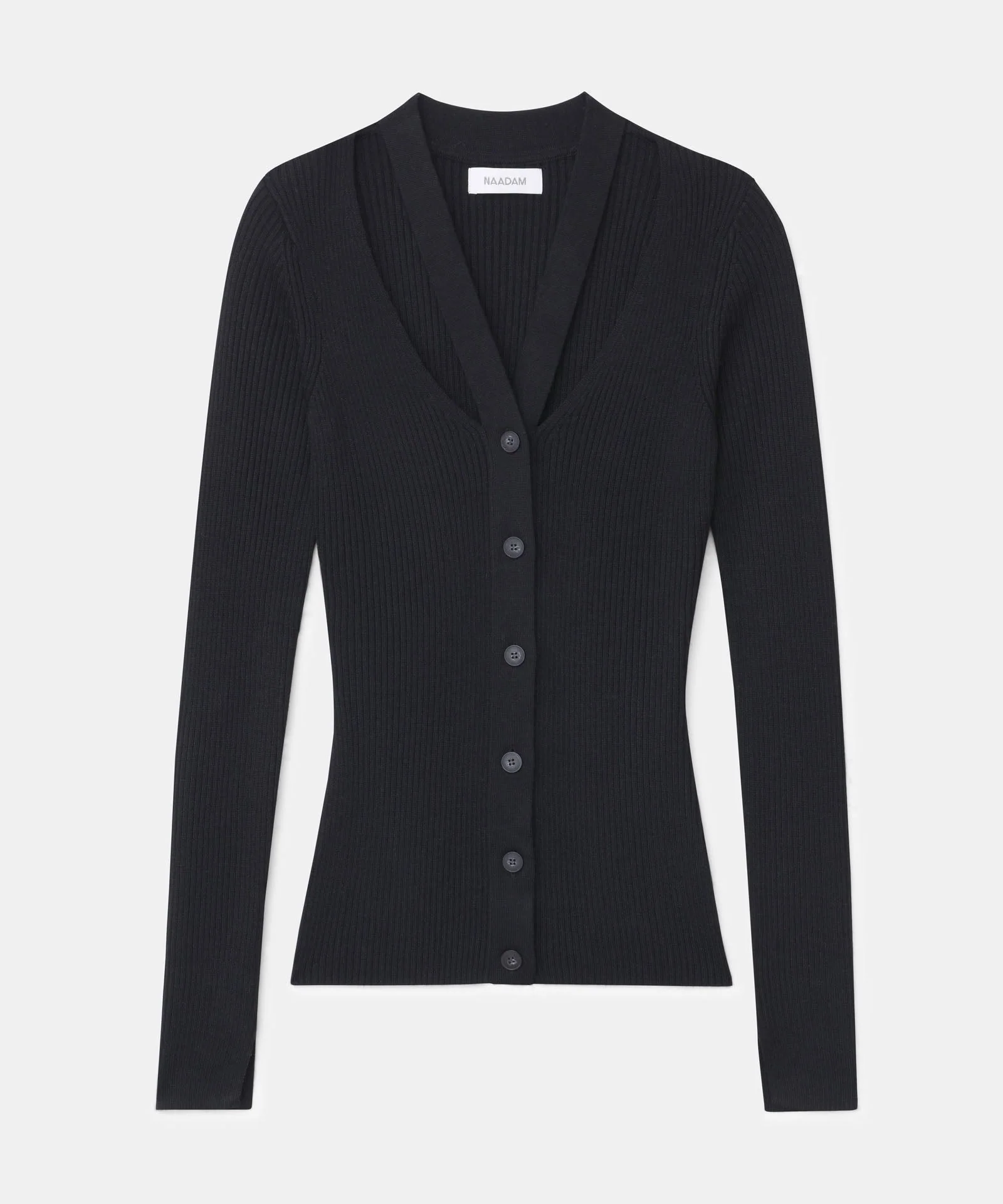 Ribbed Cut Out Cardigan - Image 13