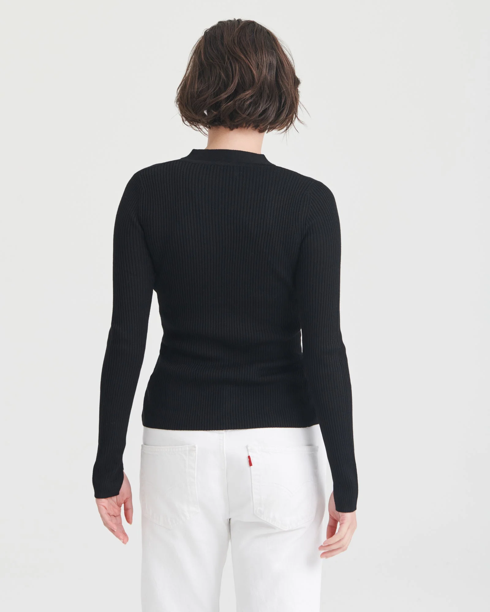 Ribbed Cut Out Cardigan - Image 6