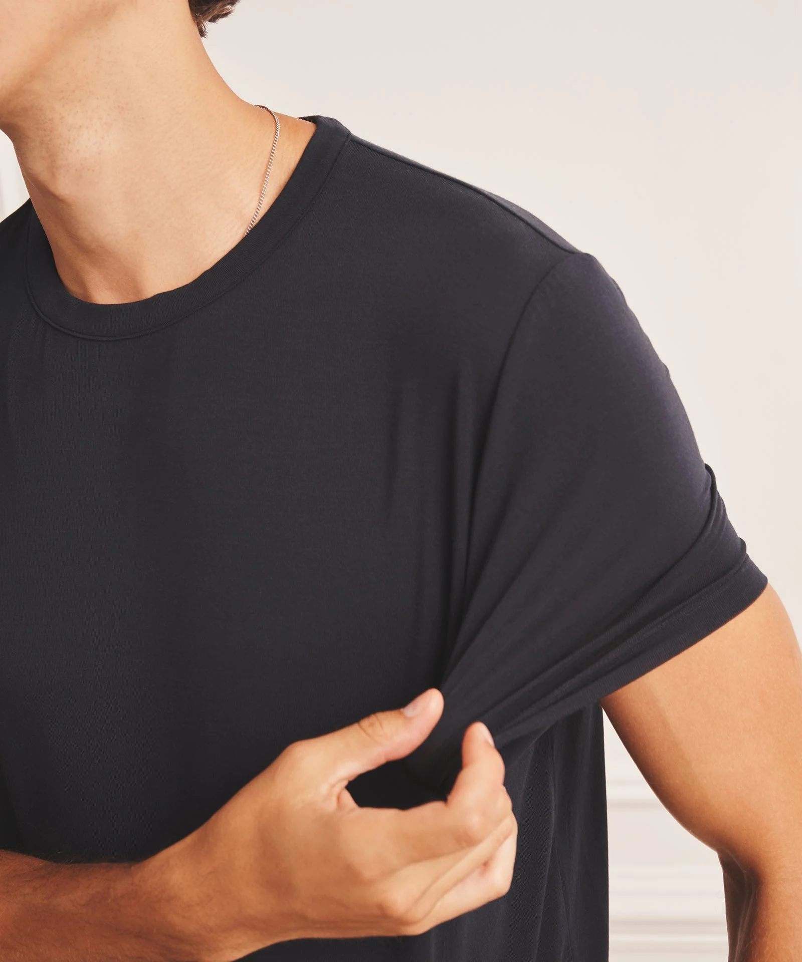 Breathable Short Sleeve Sleep Tee - Image 10