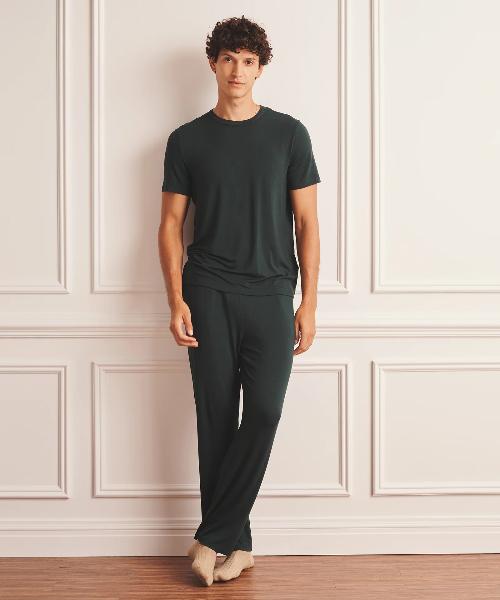 Breathable Short Sleeve Sleep Tee - Image 13
