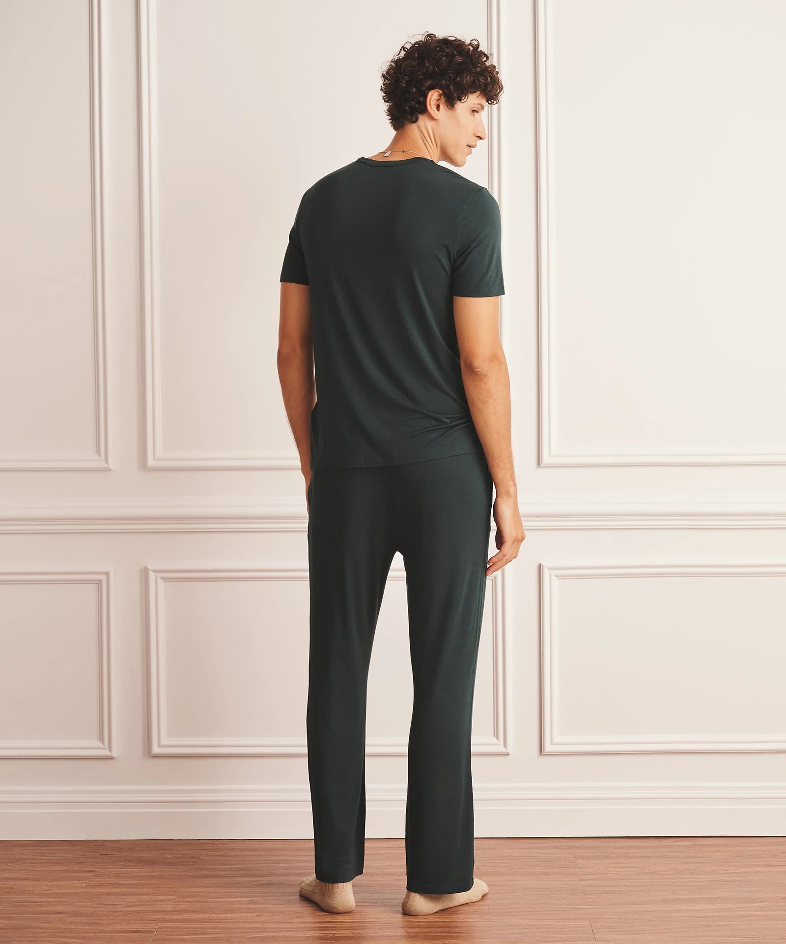 Breathable Short Sleeve Sleep Tee - Image 16