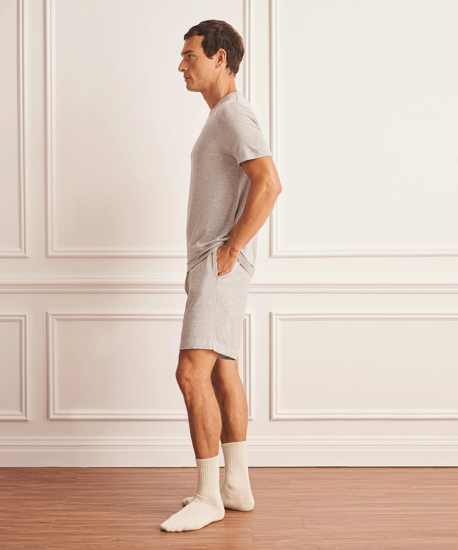 Breathable Short Sleeve Sleep Tee - Image 6