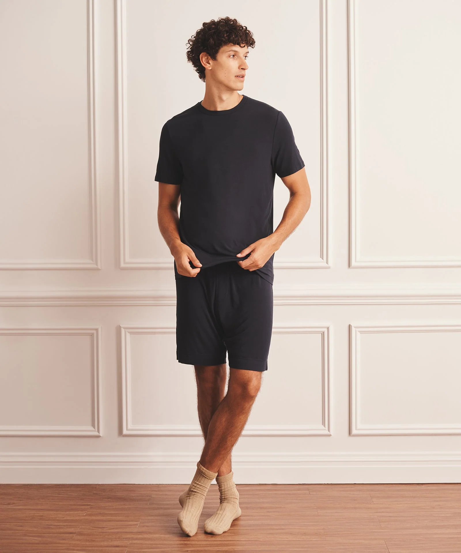 Breathable Short Sleeve Sleep Tee - Image 9