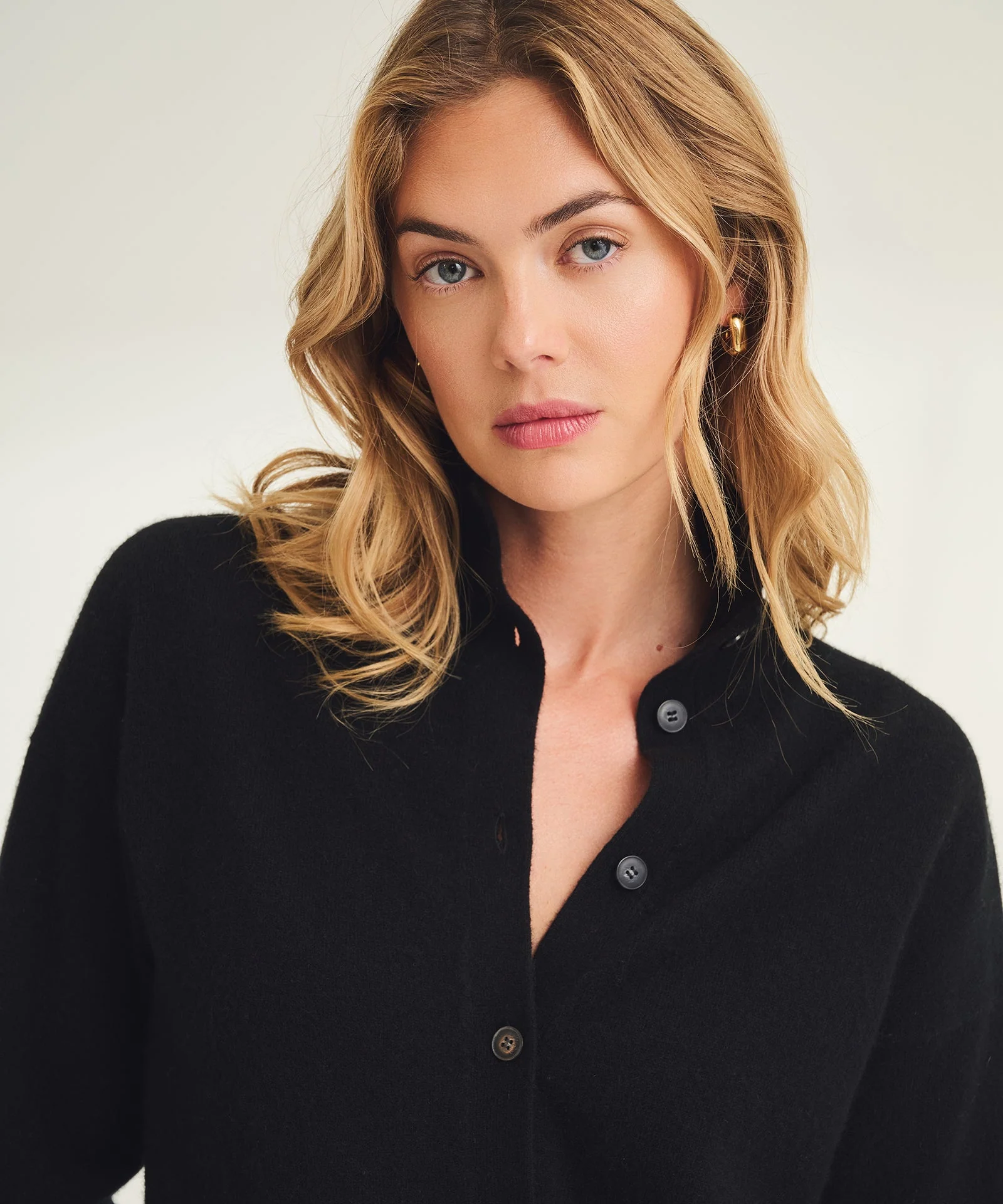 Signature Cashmere Button Down Jumpsuit - Image 3