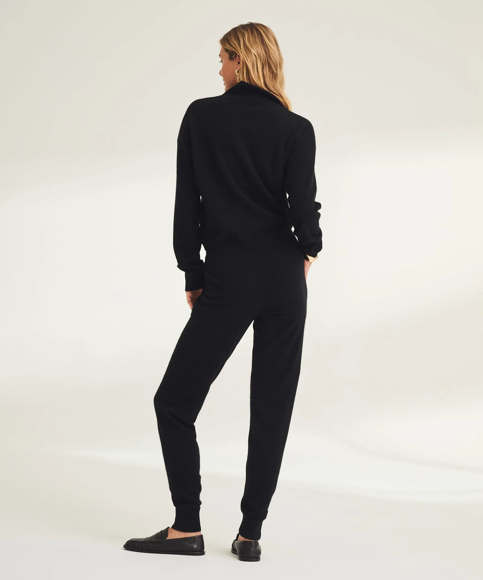 Signature Cashmere Button Down Jumpsuit - Image 6