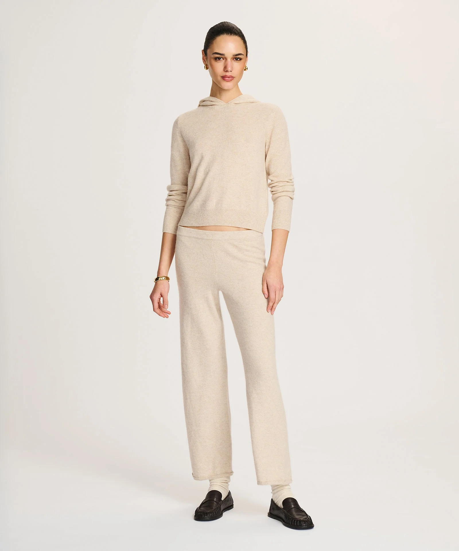 Signature Cashmere Cropped Hoodie - Image 14