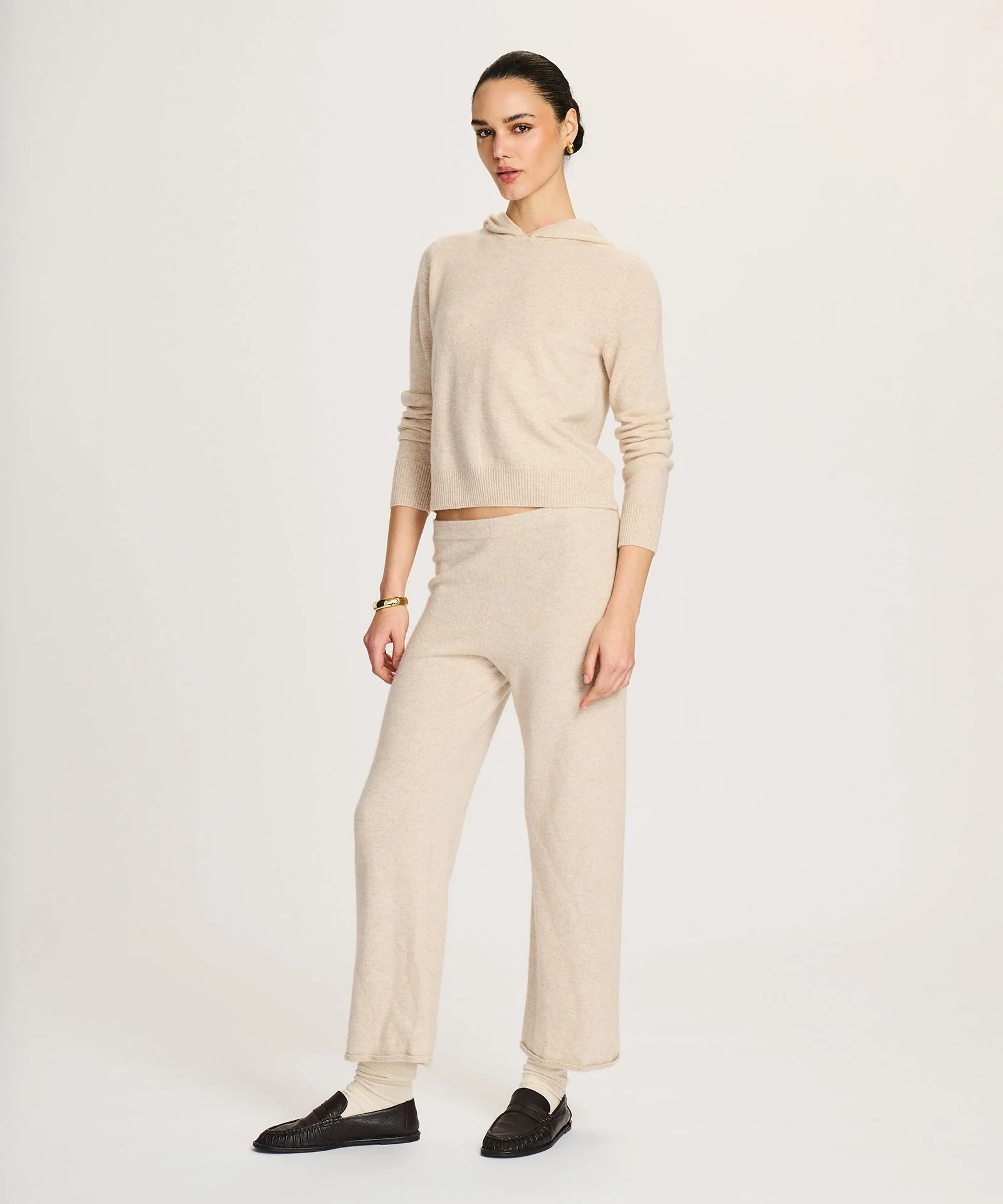 Signature Cashmere Cropped Hoodie - Image 16