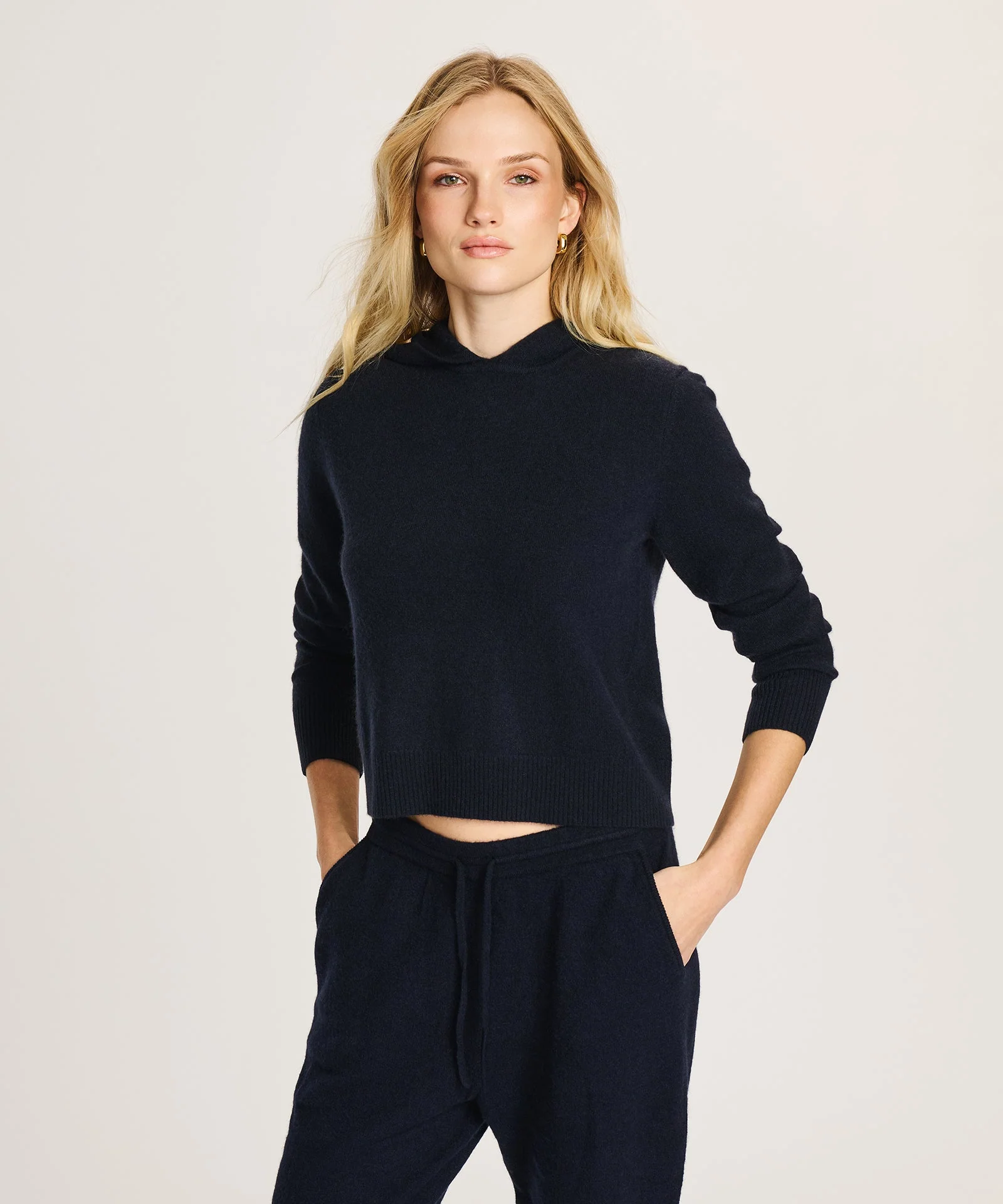Signature Cashmere Cropped Hoodie - Image 19
