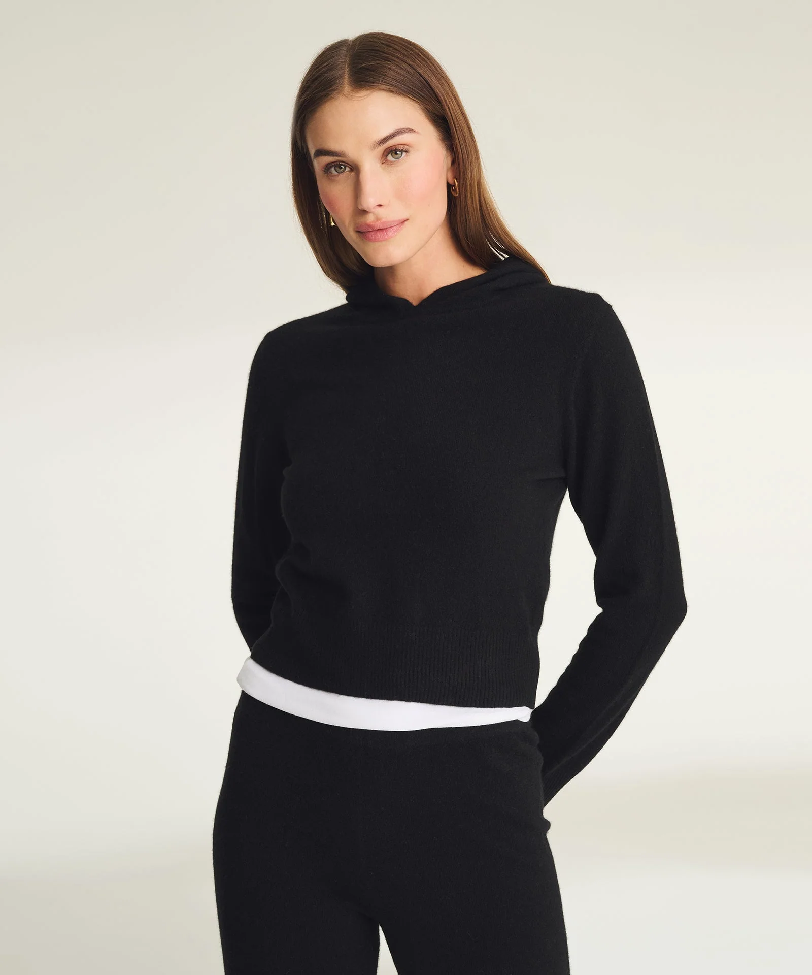 Signature Cashmere Cropped Hoodie - Image 8
