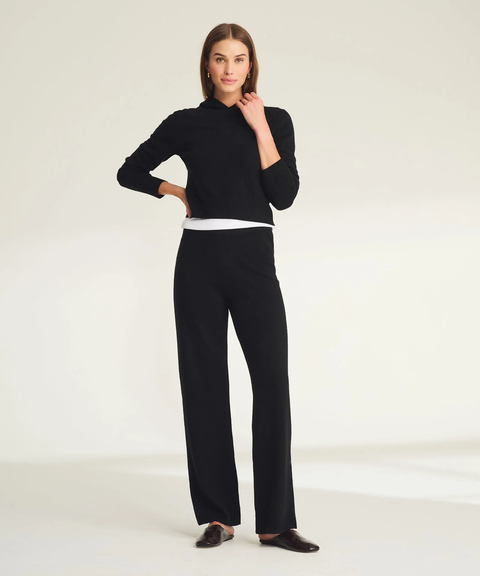 Signature Cashmere Cropped Hoodie - Image 9