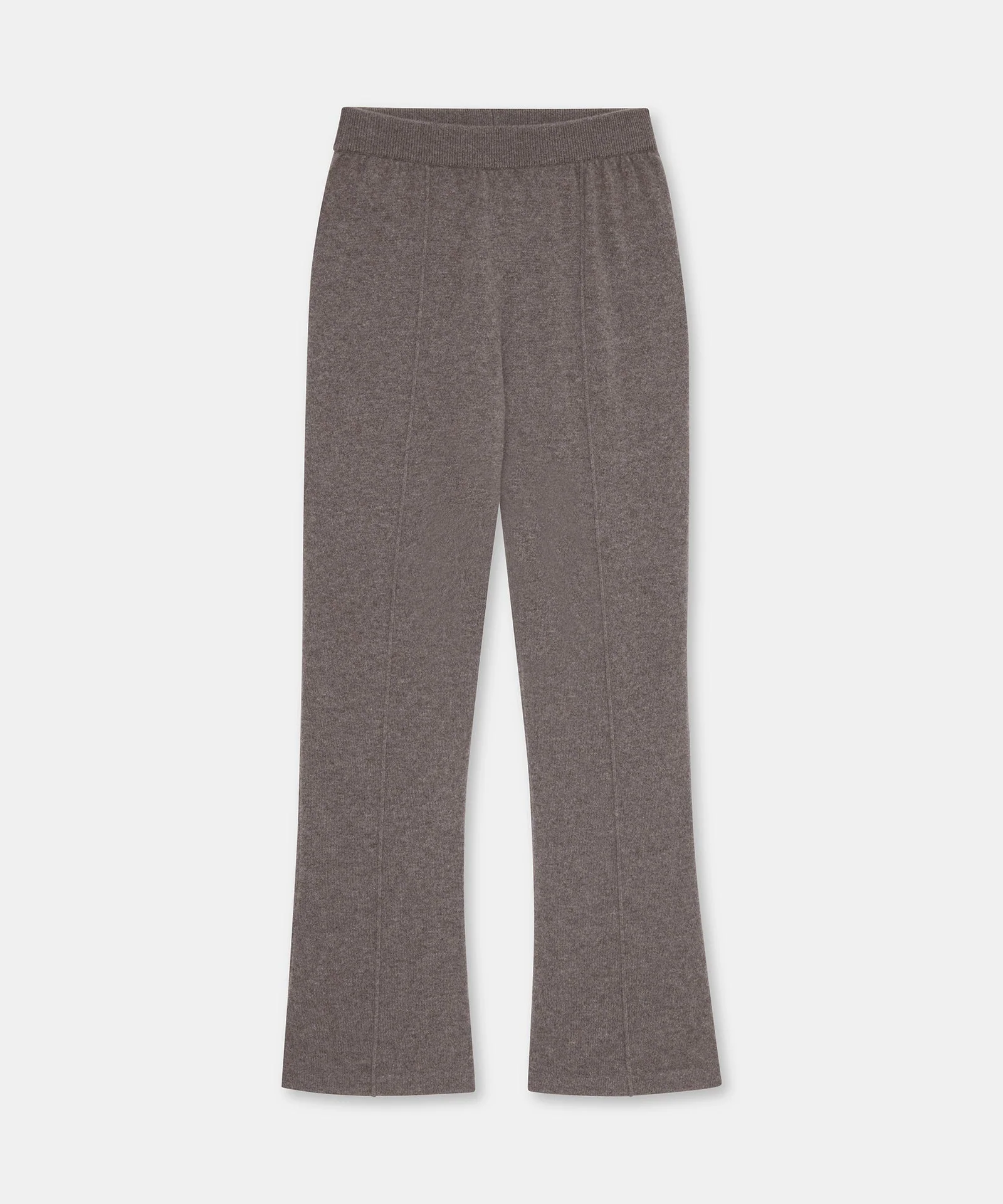 Signature Cashmere Cropped Pant with Pintucks - Image 3