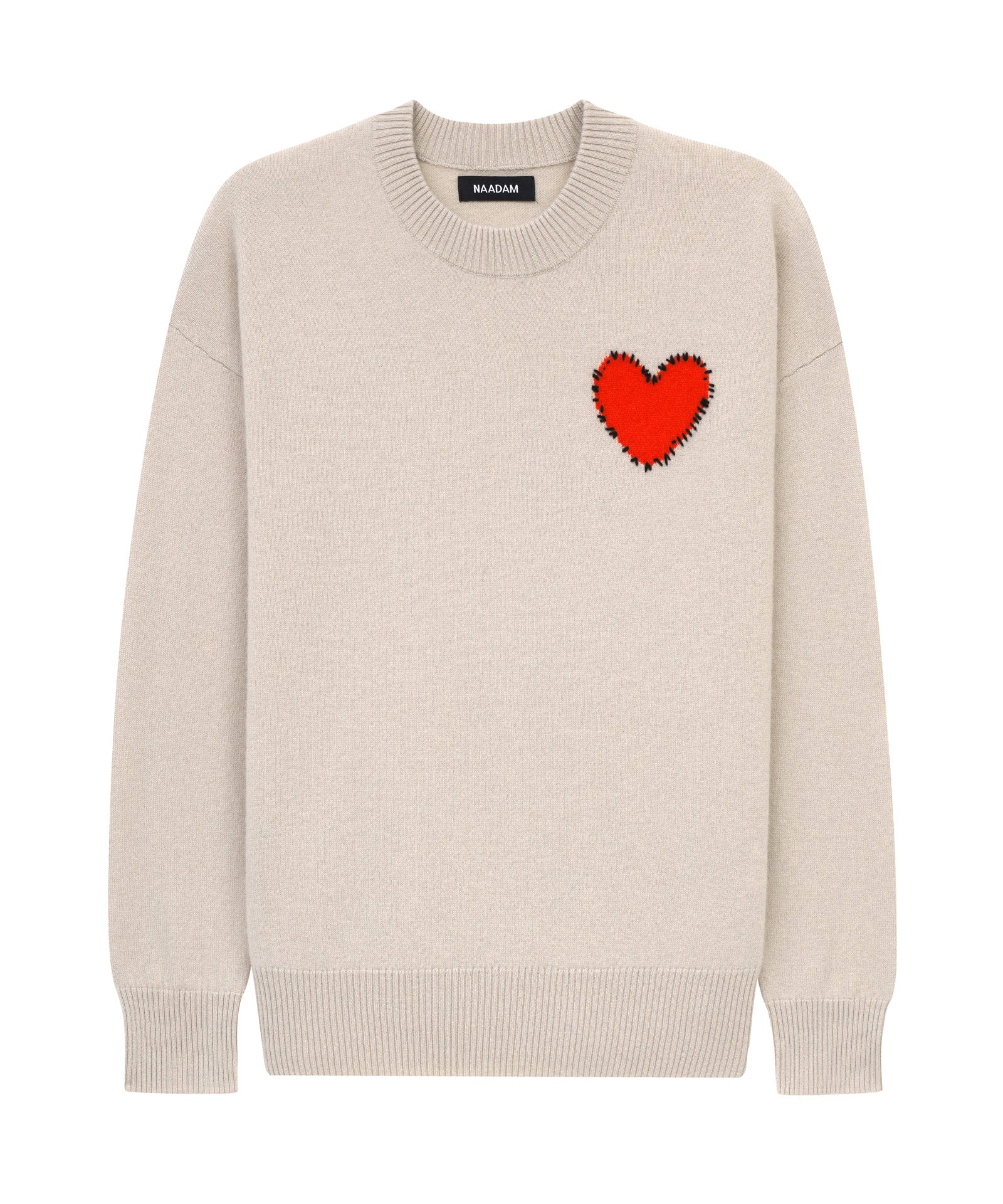 Signature Cashmere Embroidered Heart Sweater - Image 13