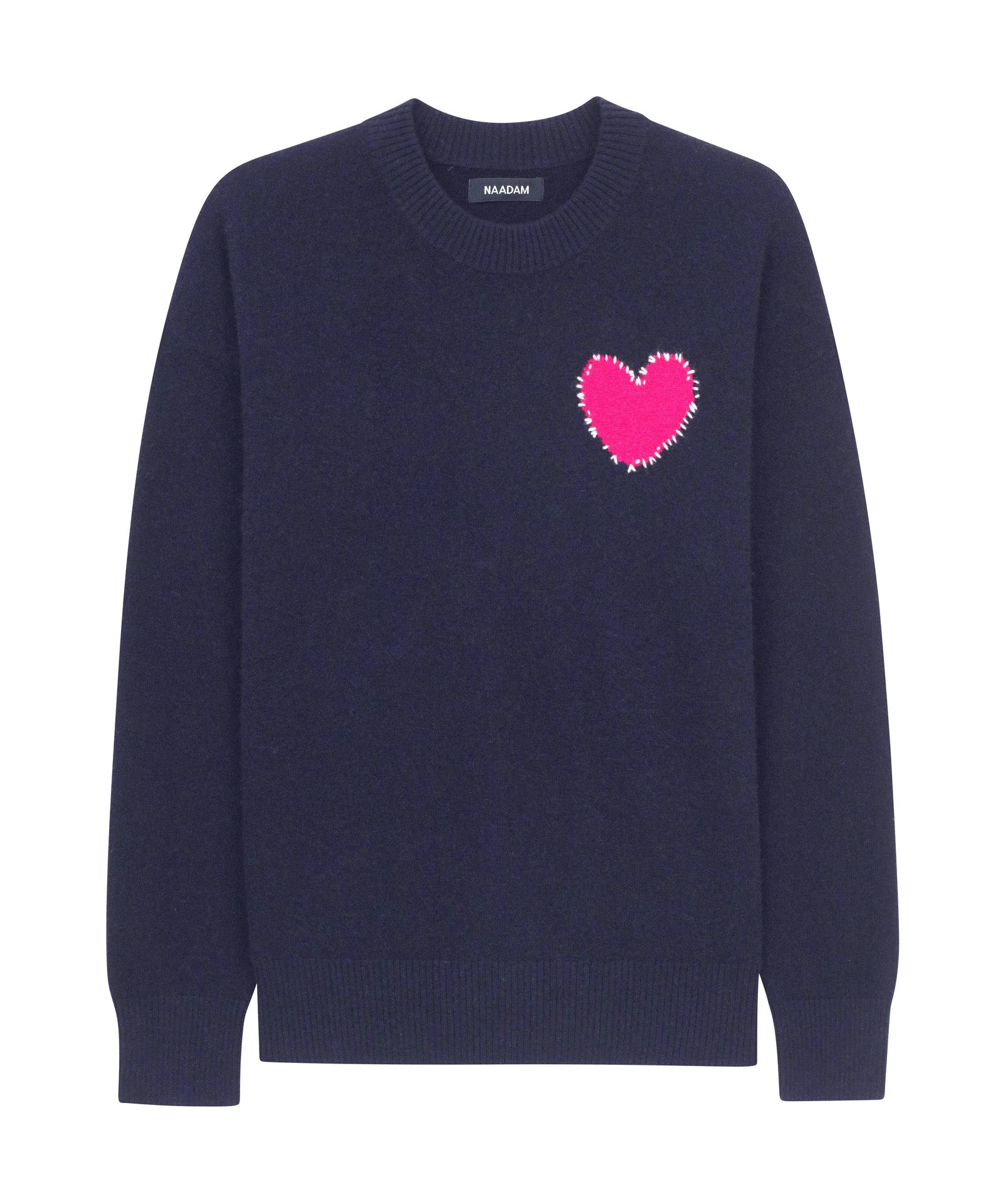 Signature Cashmere Embroidered Heart Sweater - Image 14