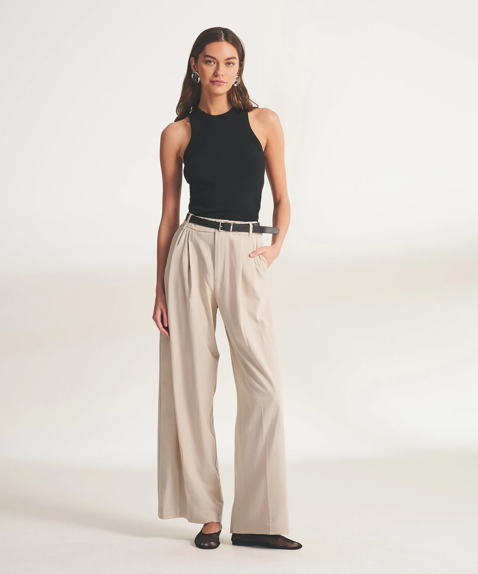 Signature Cashmere High Neck Tank - Image 11