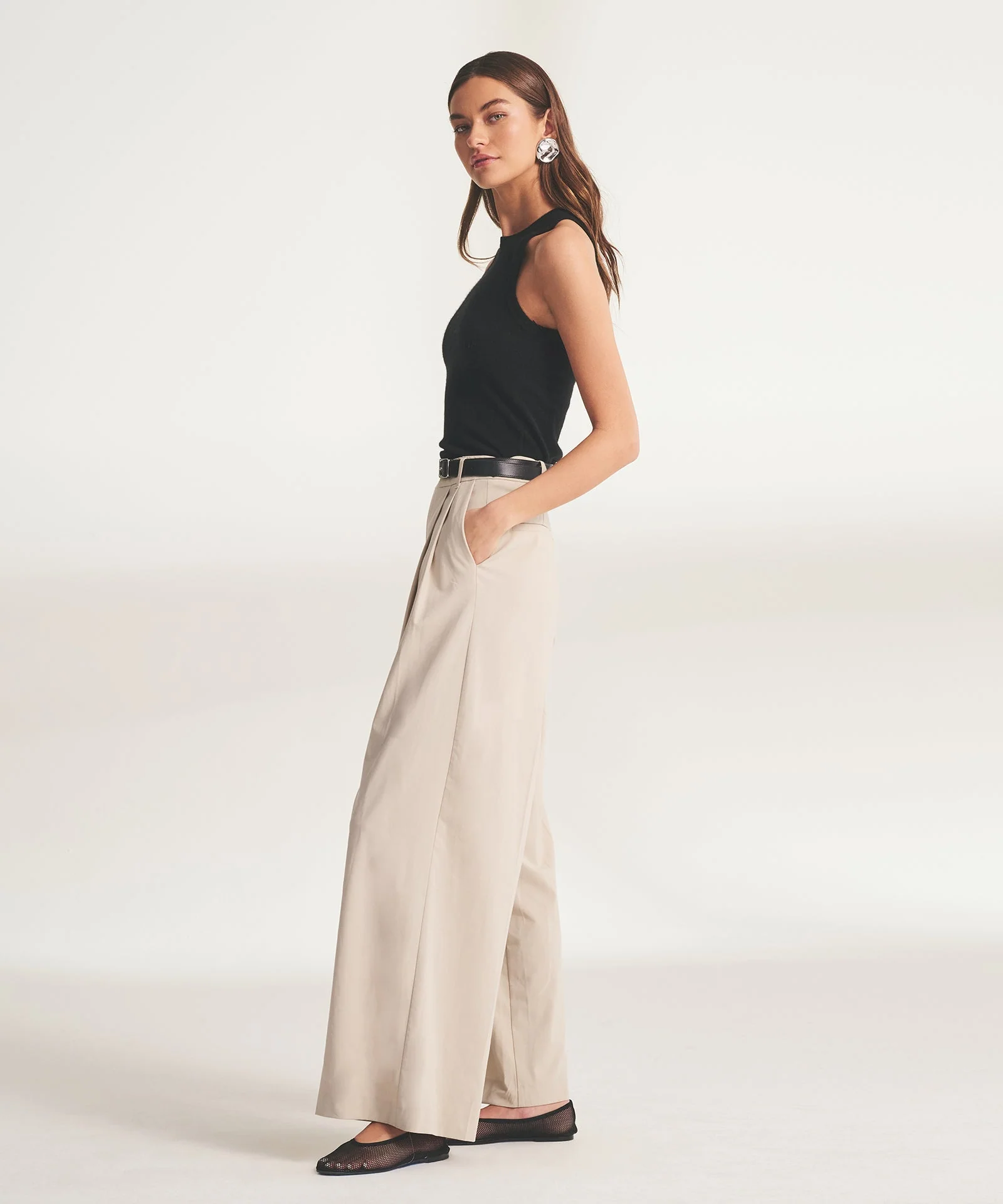 Signature Cashmere High Neck Tank - Image 12