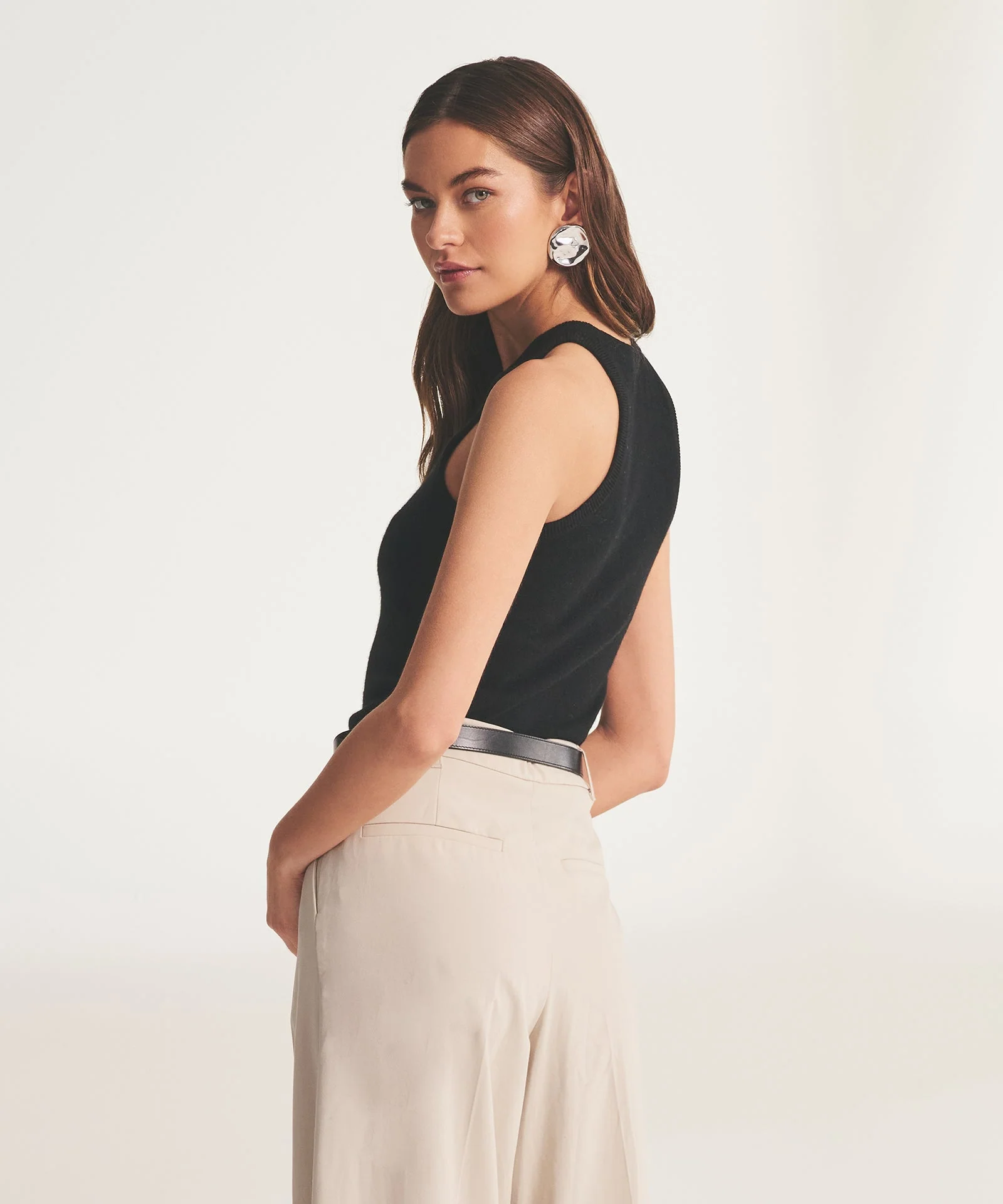 Signature Cashmere High Neck Tank - Image 14