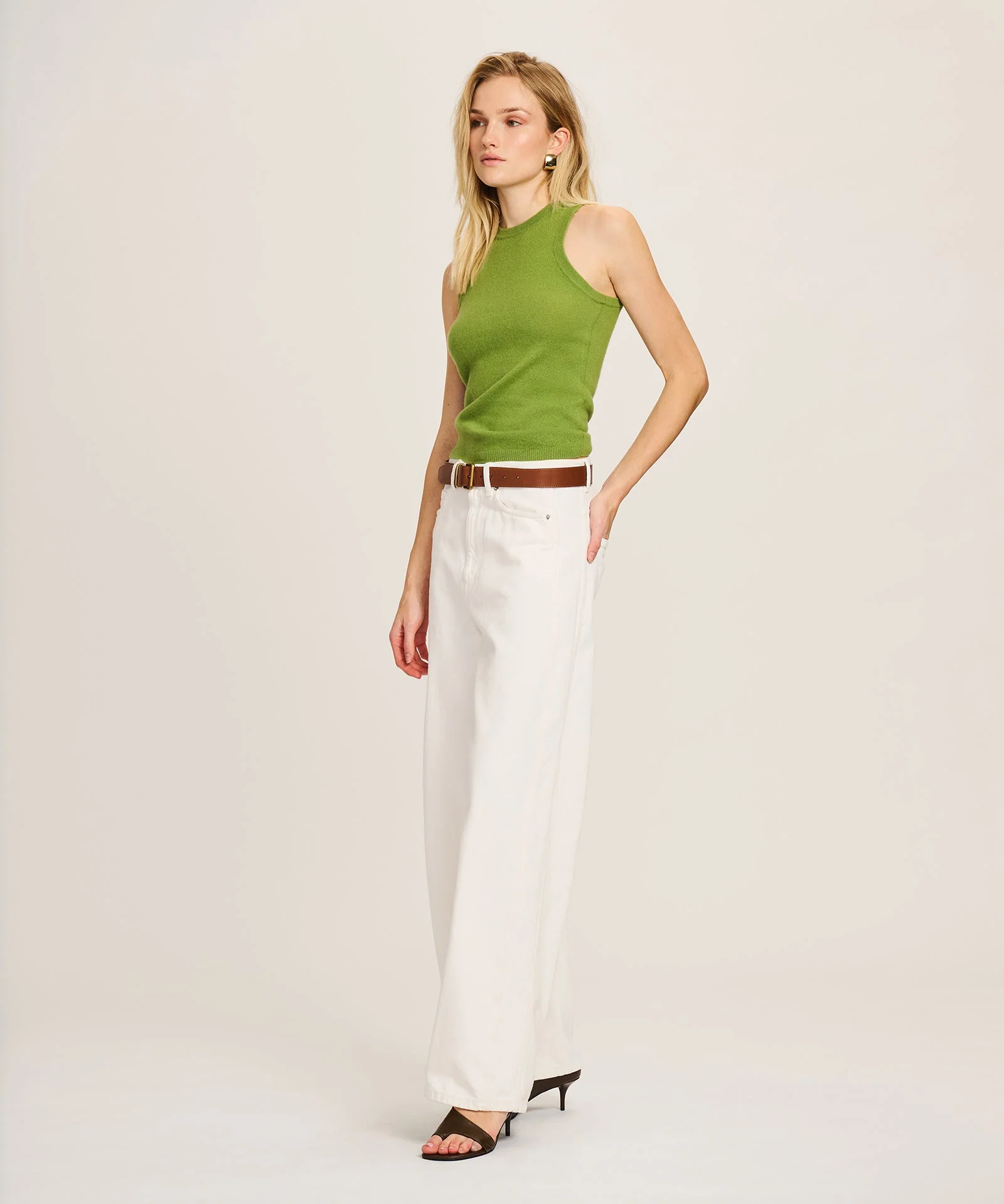 Signature Cashmere High Neck Tank - Image 22