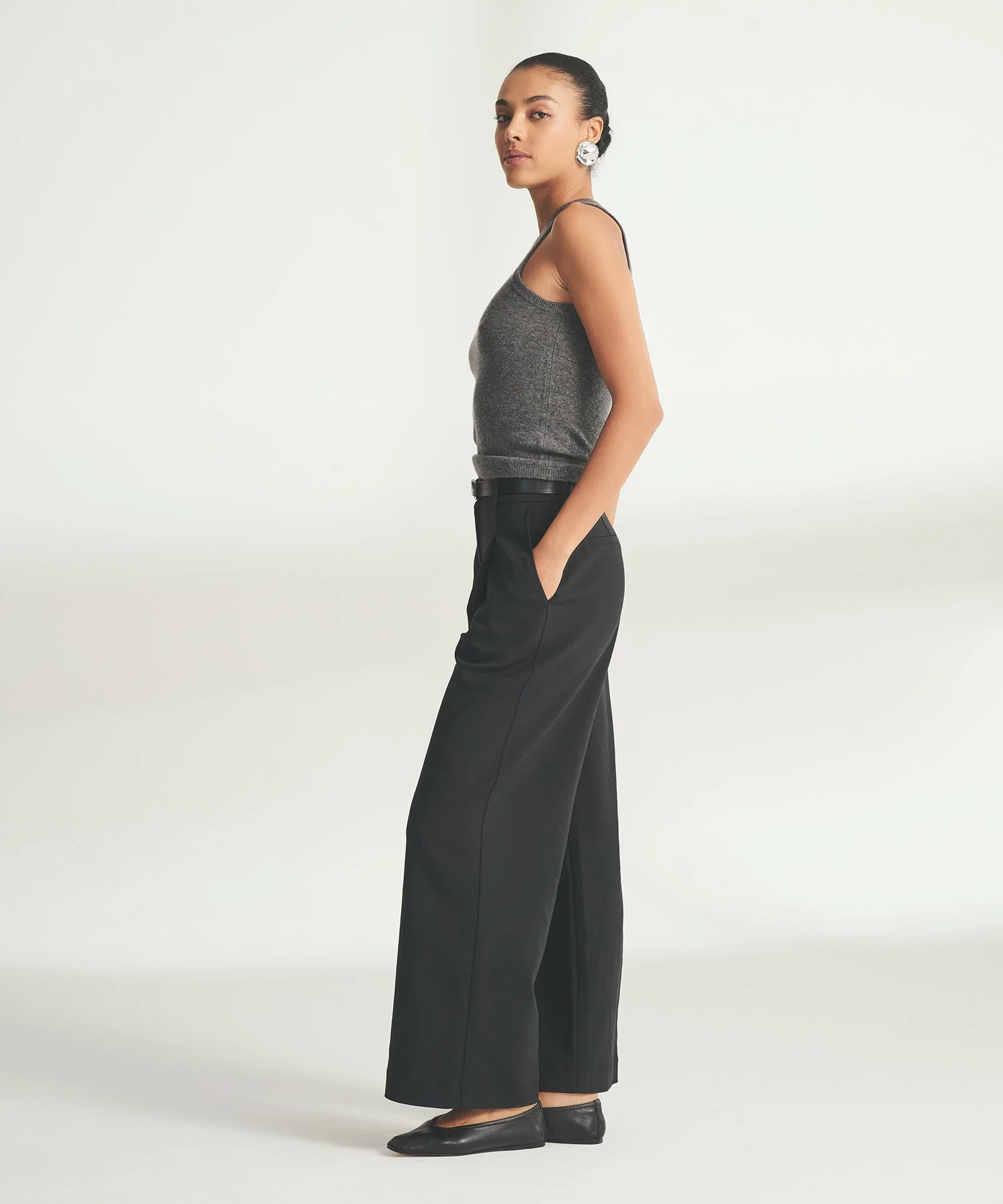 Signature Cashmere High Neck Tank - Image 7