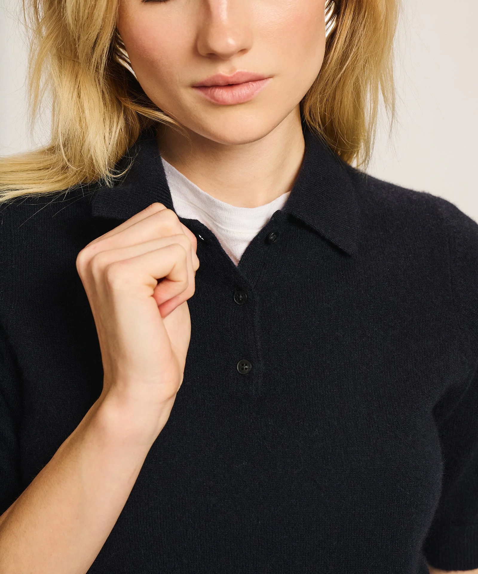 Signature Cashmere Short Sleeve Polo - Image 8