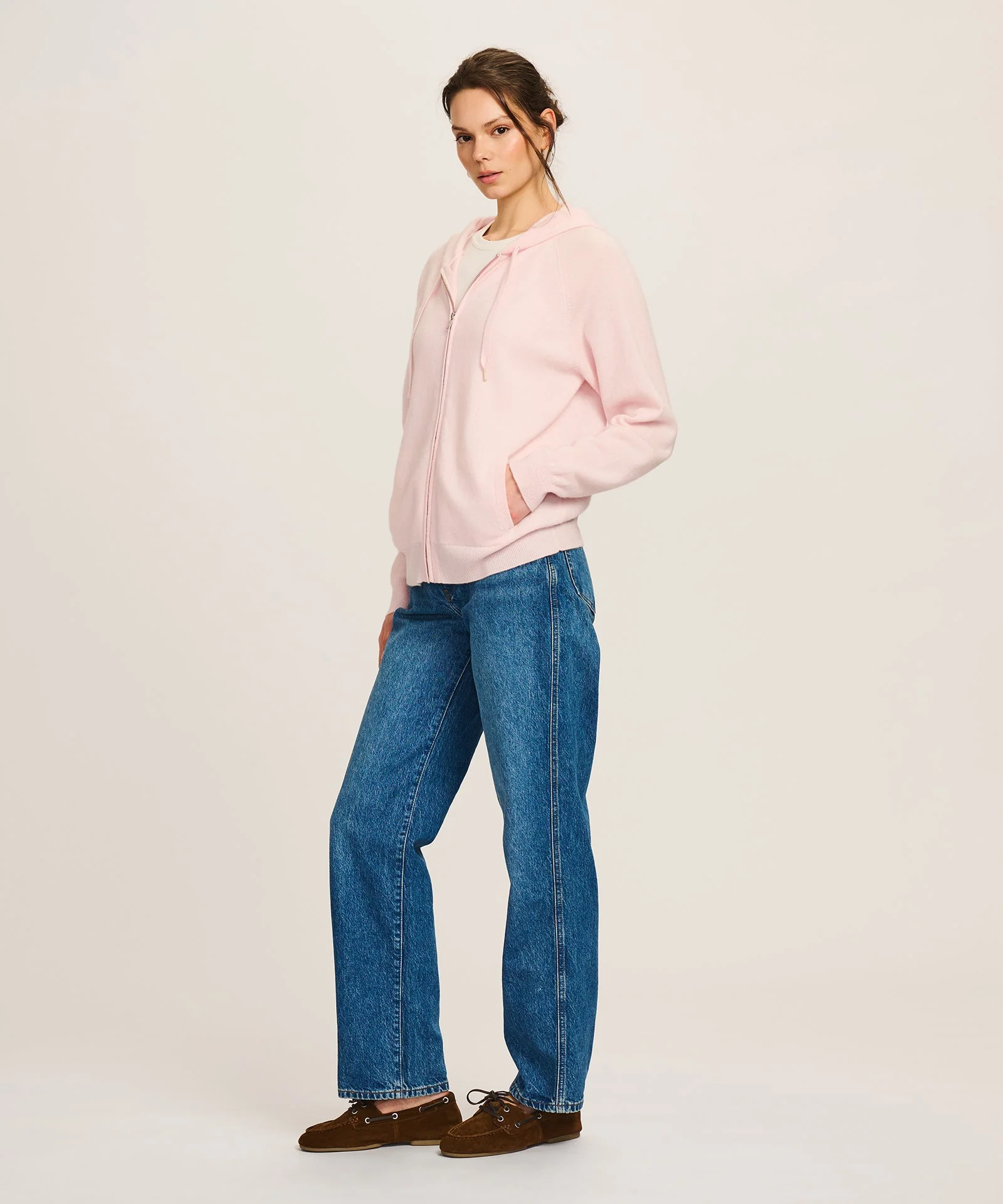 Signature Cashmere Zip Up Hoodie - Image 10