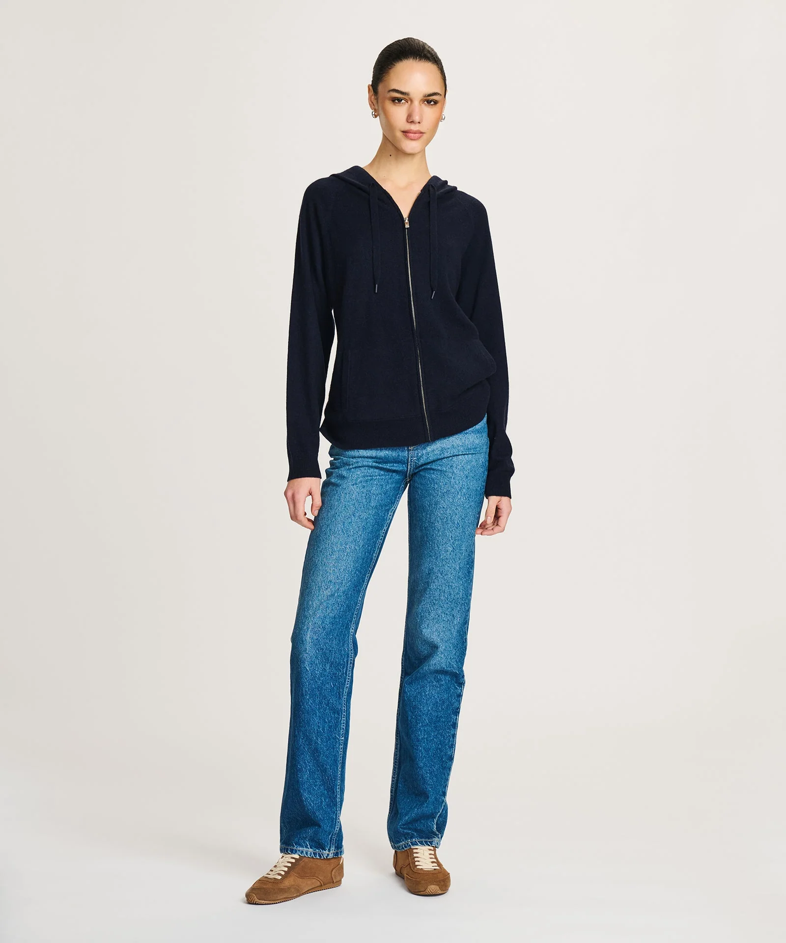 Signature Cashmere Zip Up Hoodie - Image 4
