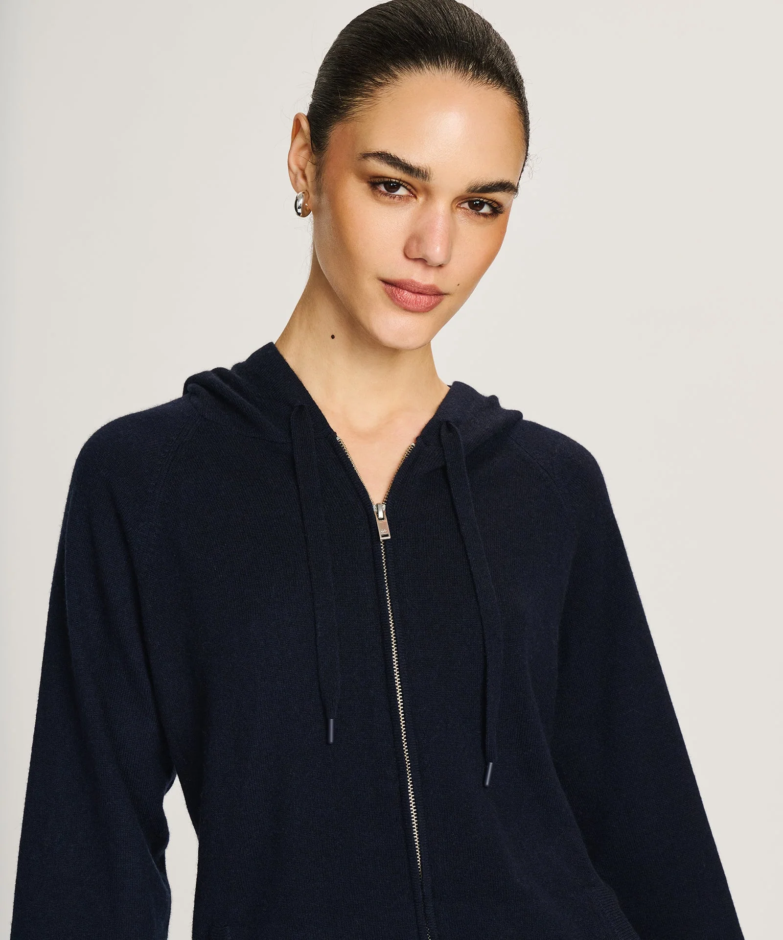 Signature Cashmere Zip Up Hoodie - Image 5