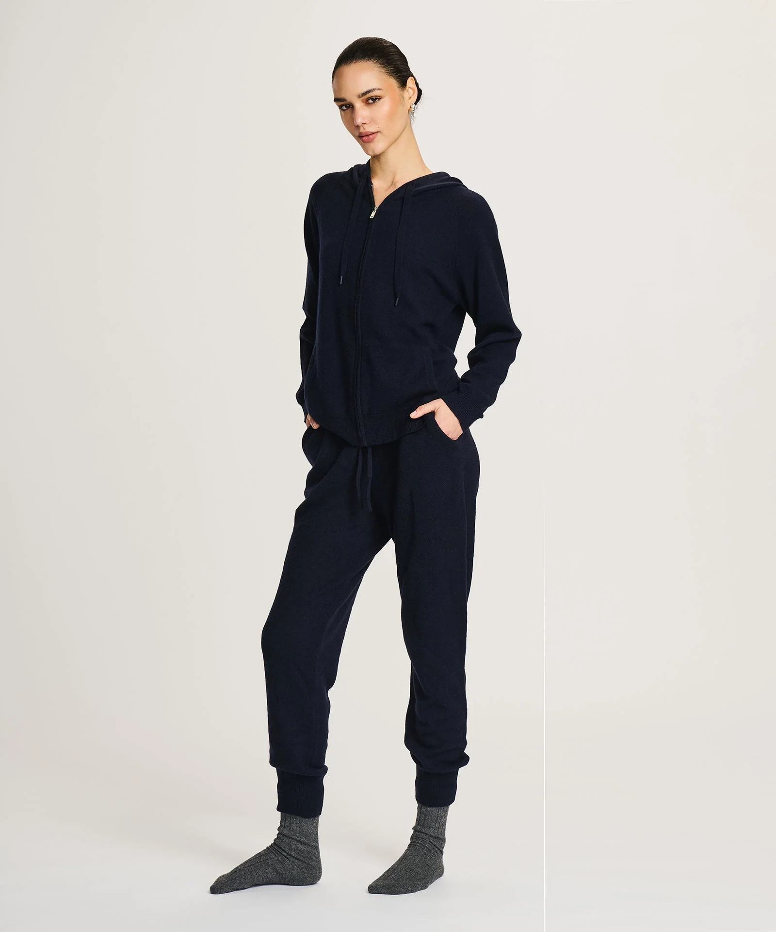 Signature Cashmere Zip Up Hoodie - Image 6