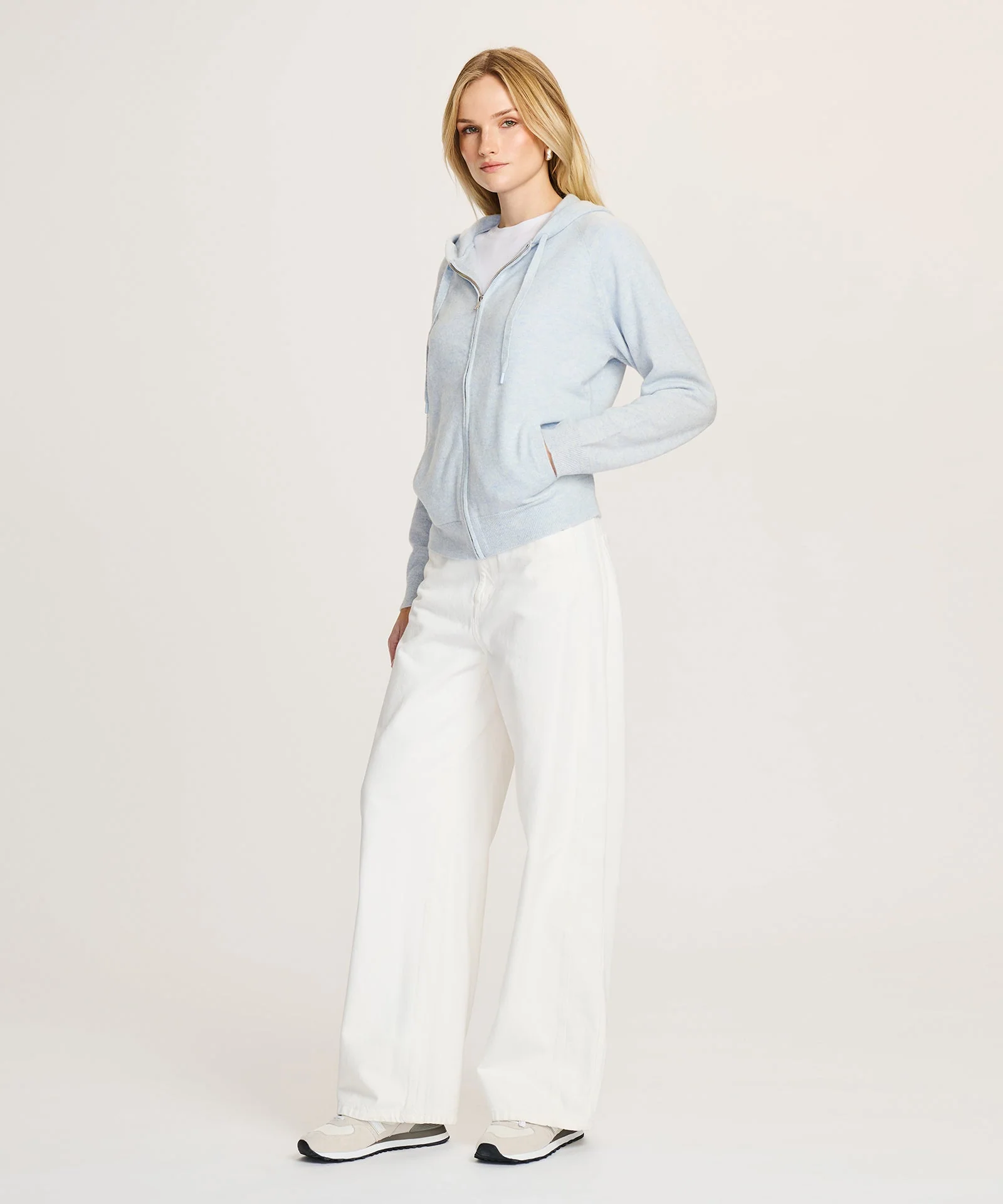 Signature Cashmere Zip Up Hoodie - Image 4