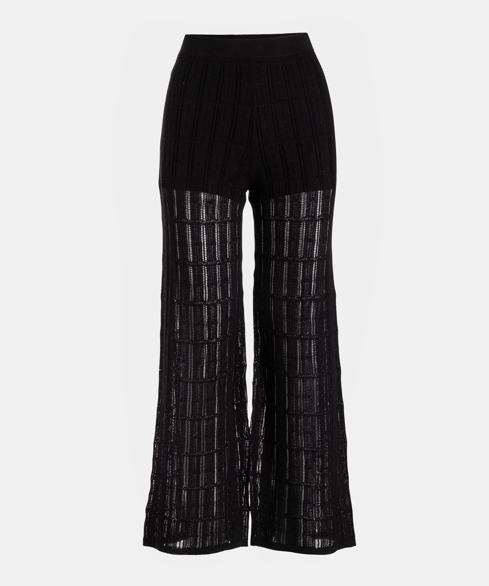 Silk Blend Pointelle Cropped Pant - Image 4