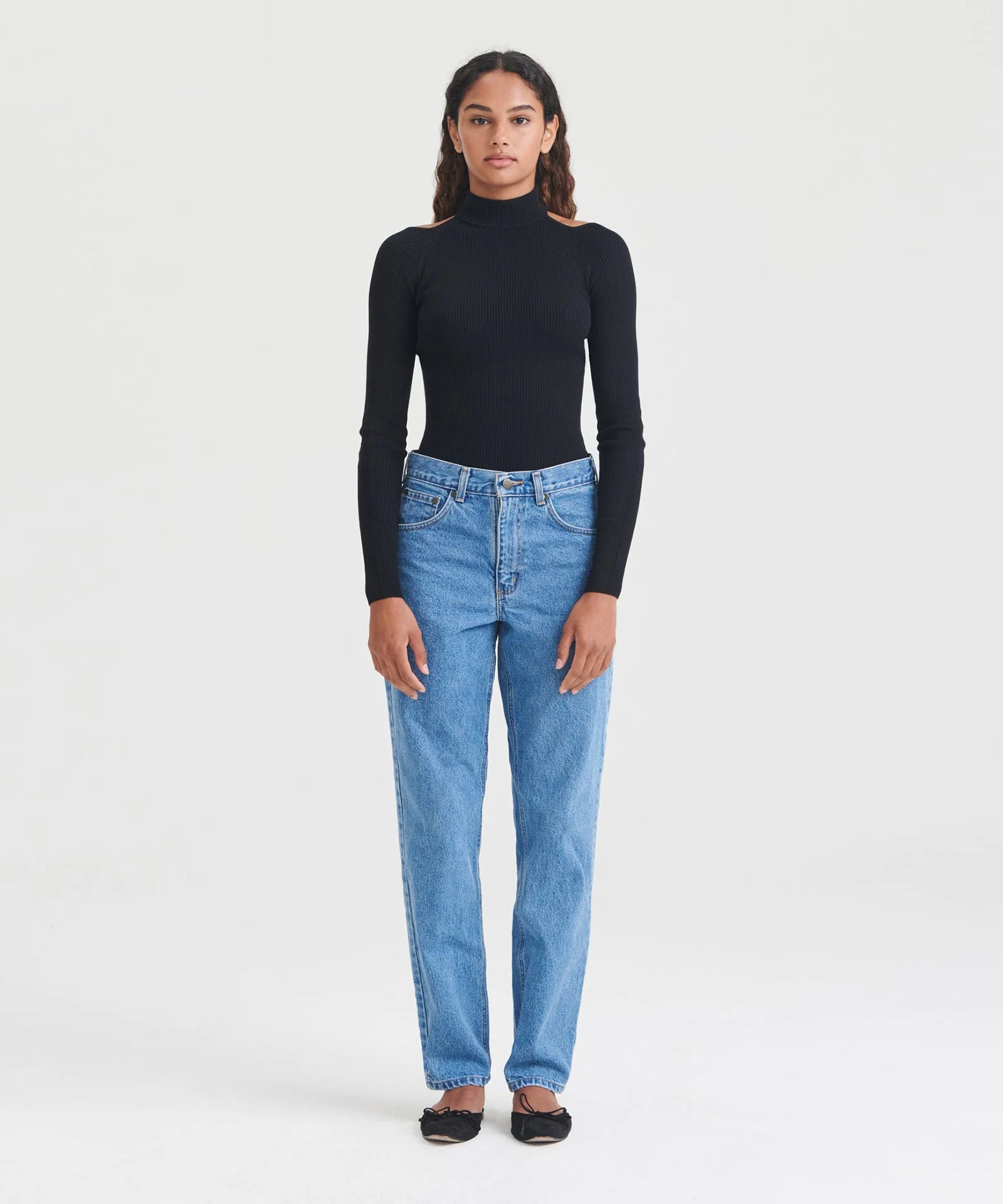 Silk Cashmere Cutout Turtleneck - Image 11