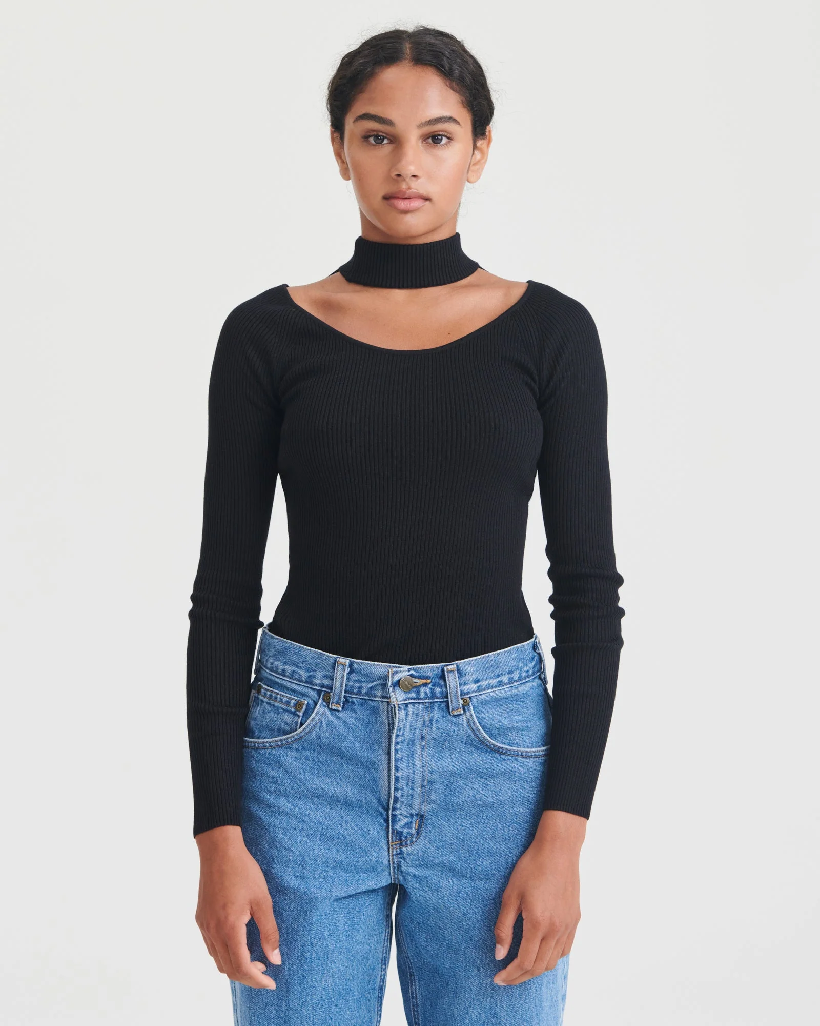 Silk Cashmere Cutout Turtleneck - Image 13