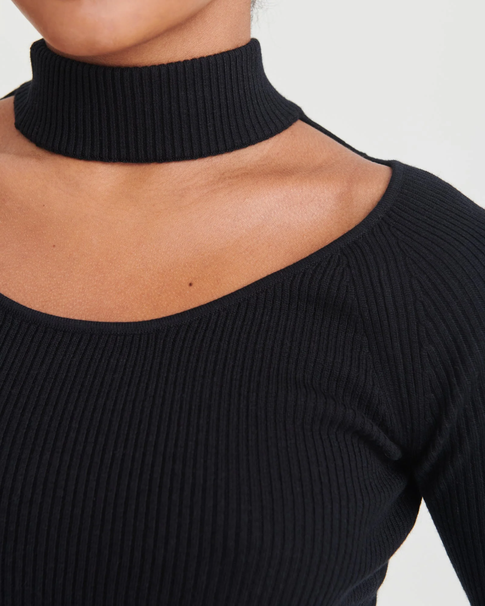 Silk Cashmere Cutout Turtleneck - Image 15