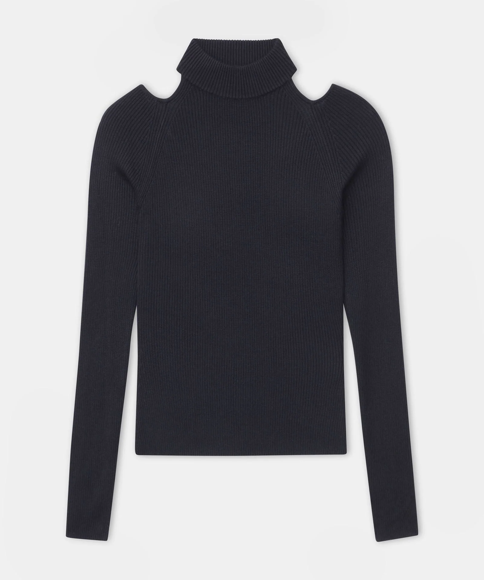 Silk Cashmere Cutout Turtleneck - Image 17