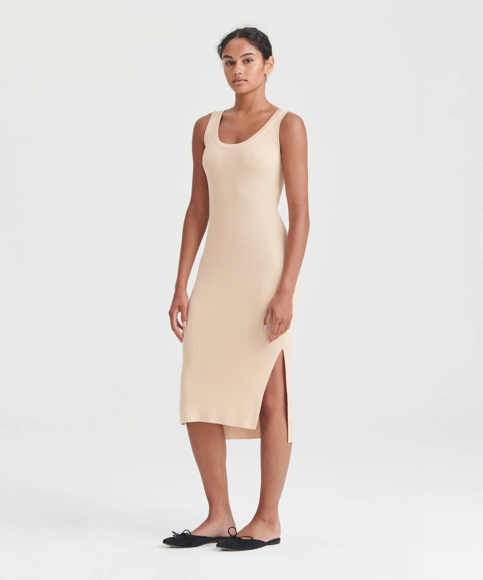 Silk Cashmere Midi Tank Dress - Image 15
