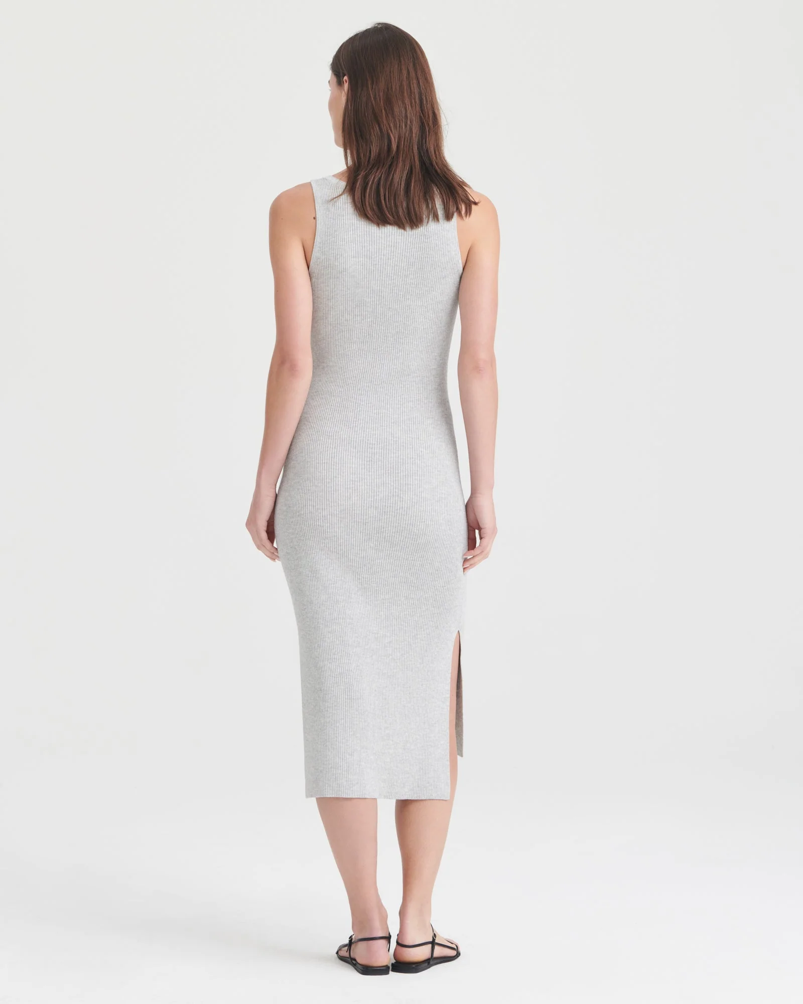 Silk Cashmere Midi Tank Dress - Image 3