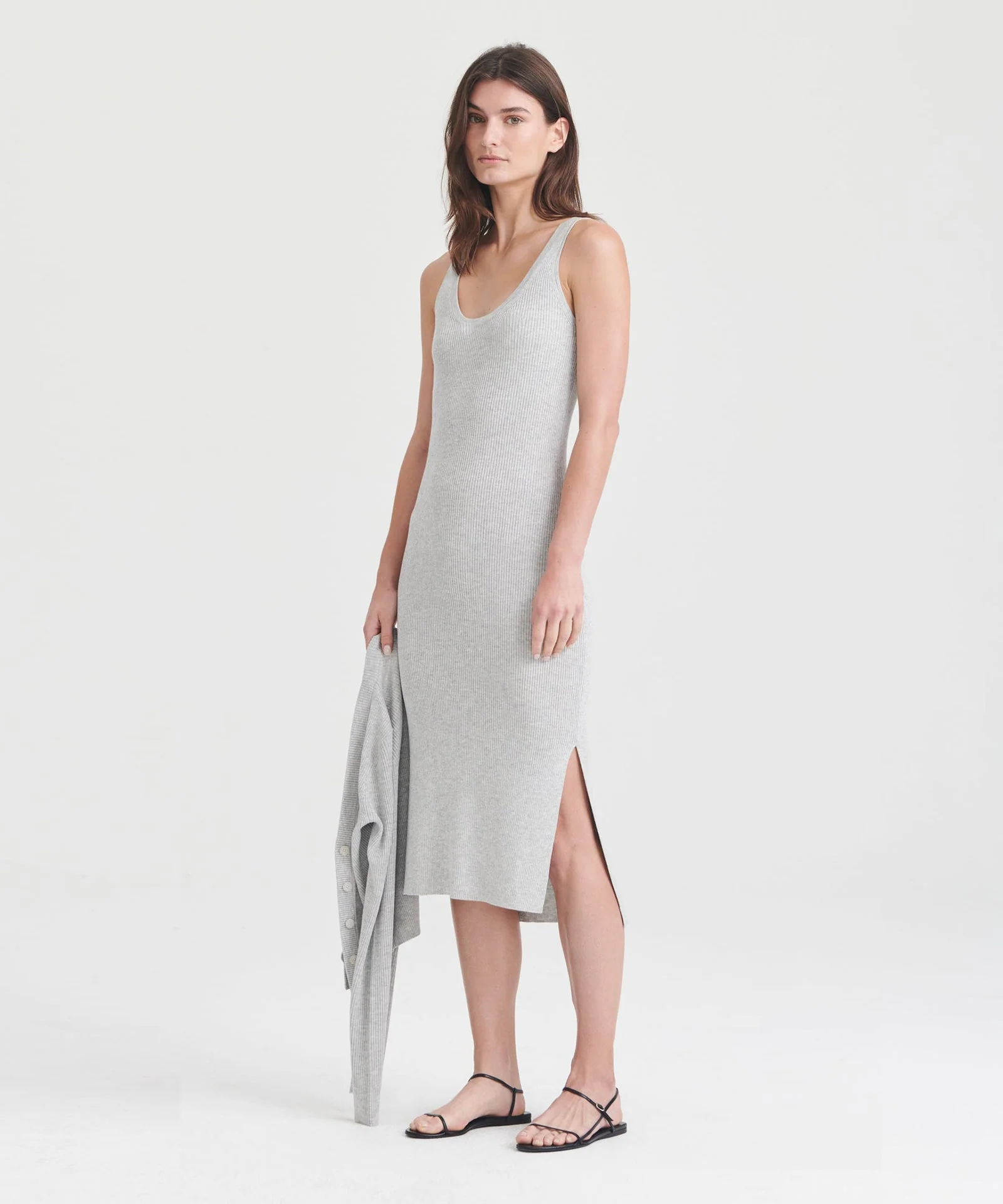 Silk Cashmere Midi Tank Dress - Image 5