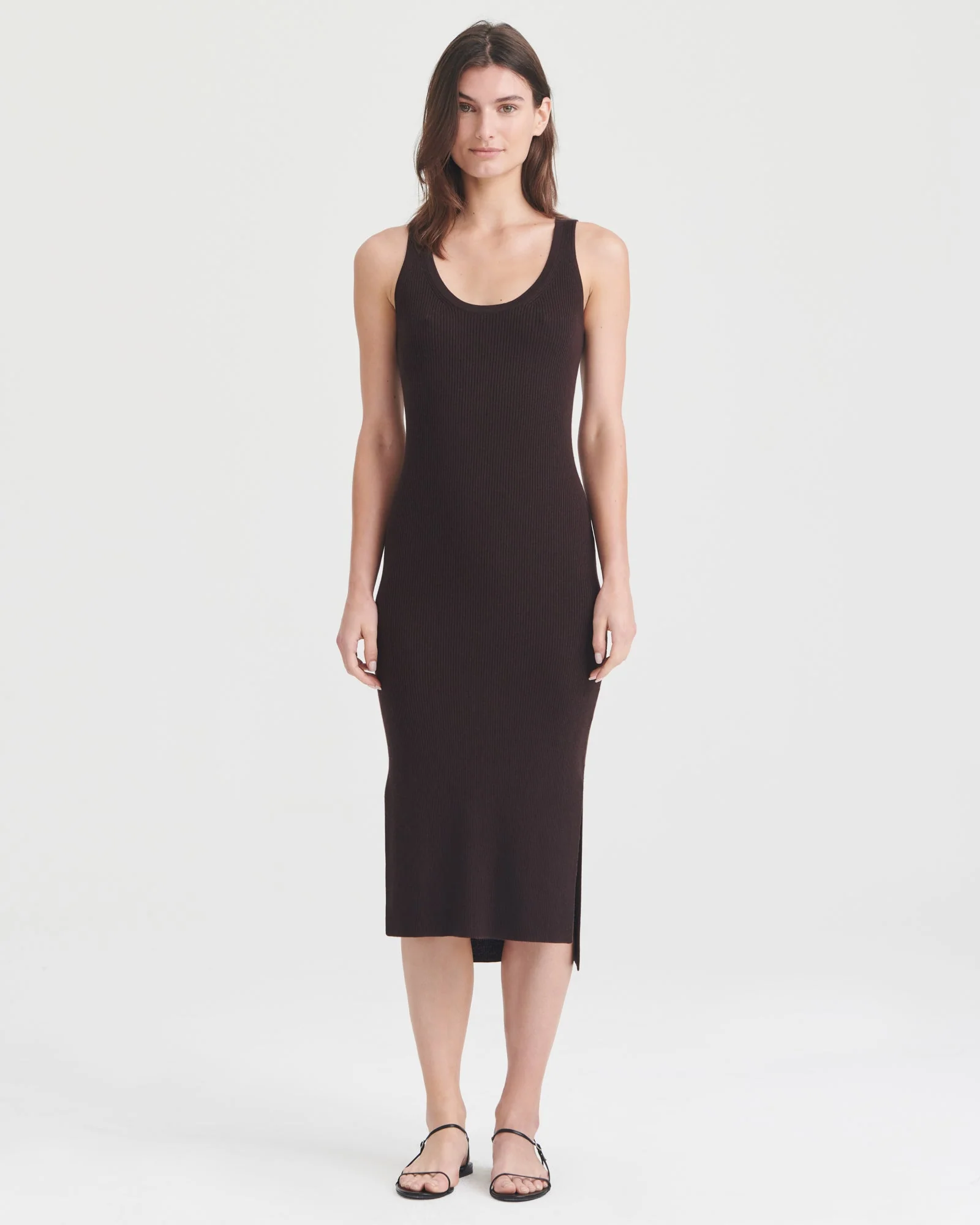 Silk Cashmere Midi Tank Dress - Image 9
