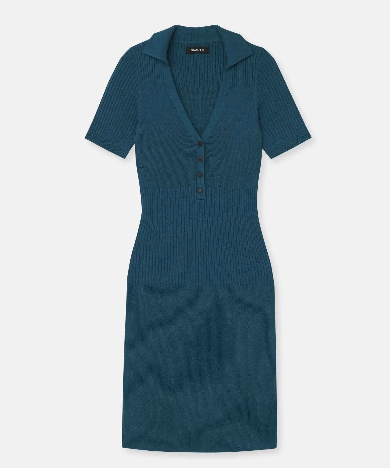 Silk Cashmere Polo Mini Dress - Image 11