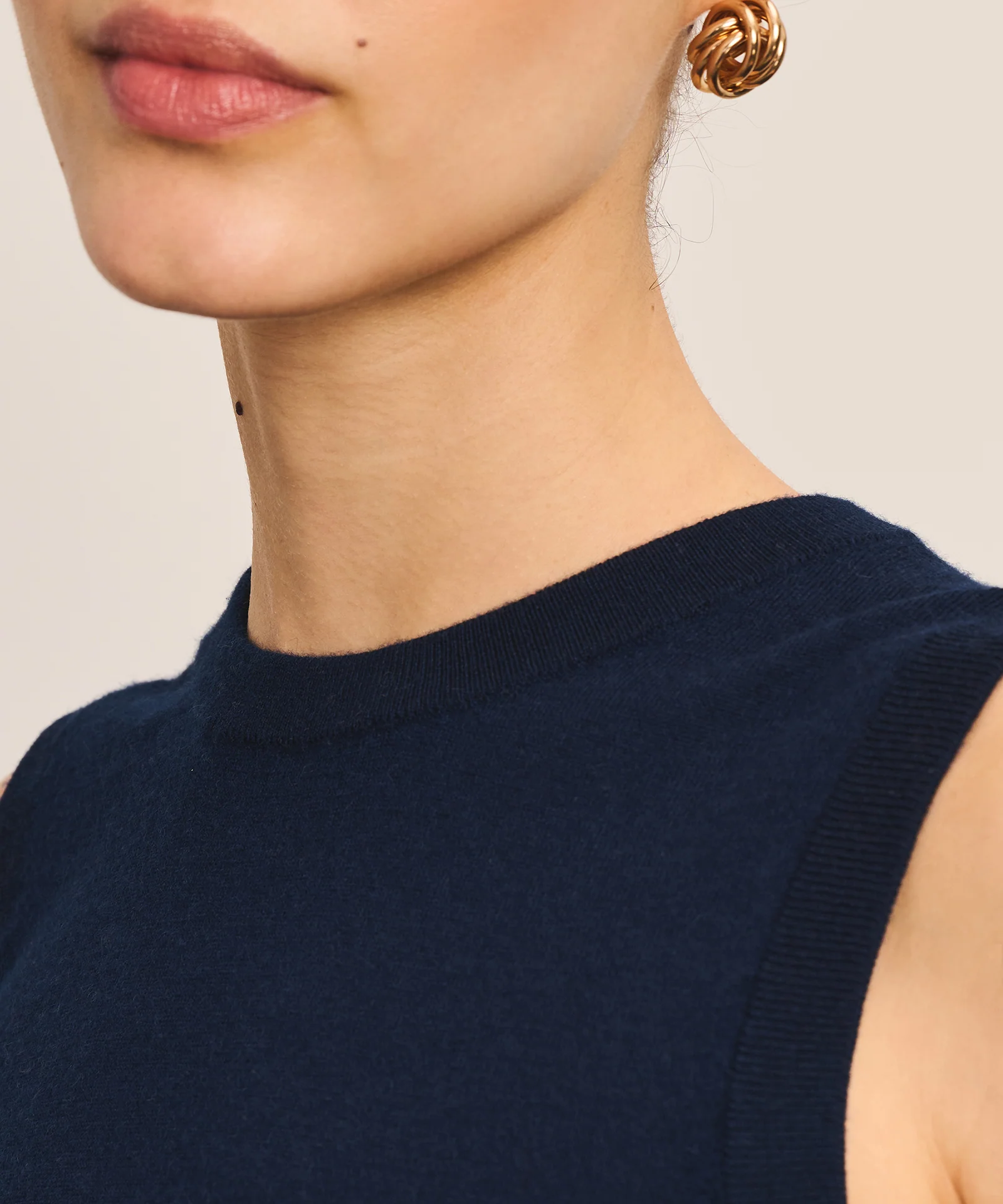 Super Fine Cashmere High Neck Tank - Image 12