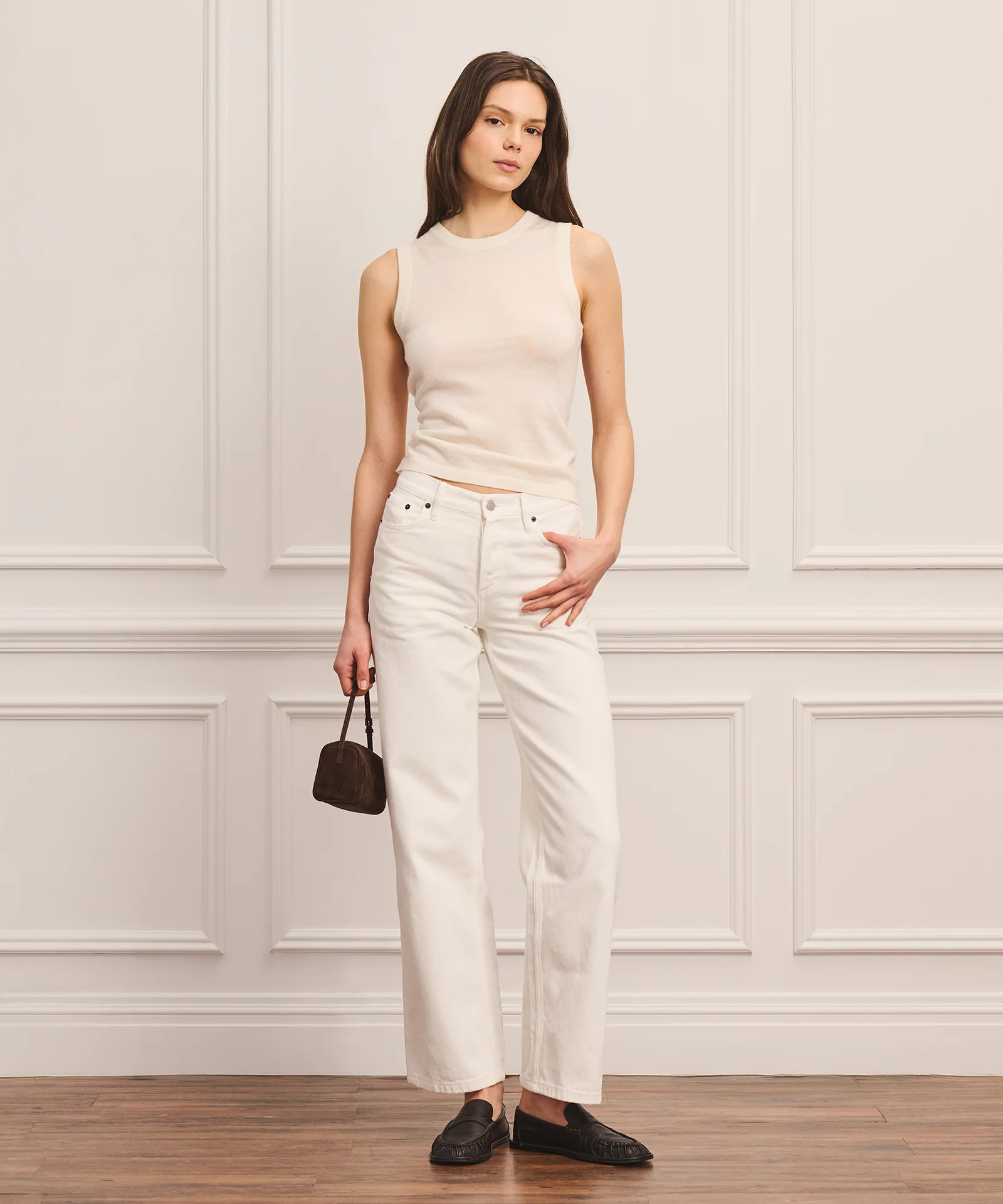 Super Fine Cashmere High Neck Tank - Image 3