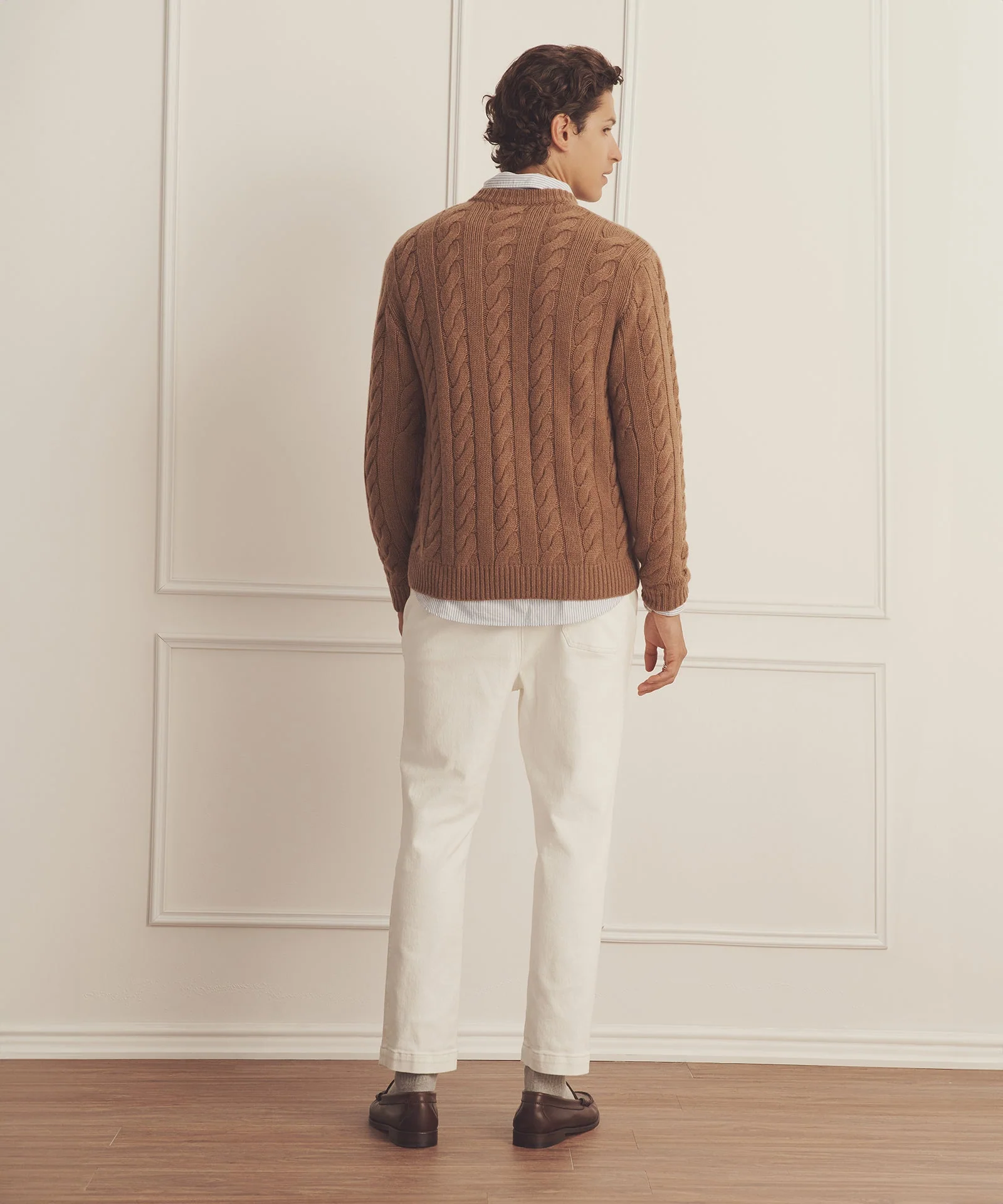 Super Luxe Cashmere Cable Crewneck - Image 16