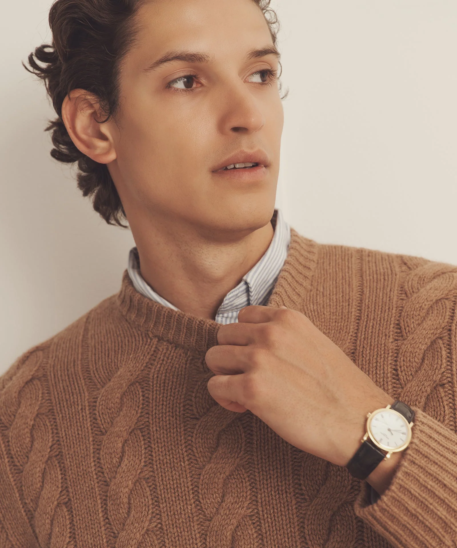 Super Luxe Cashmere Cable Crewneck - Image 17