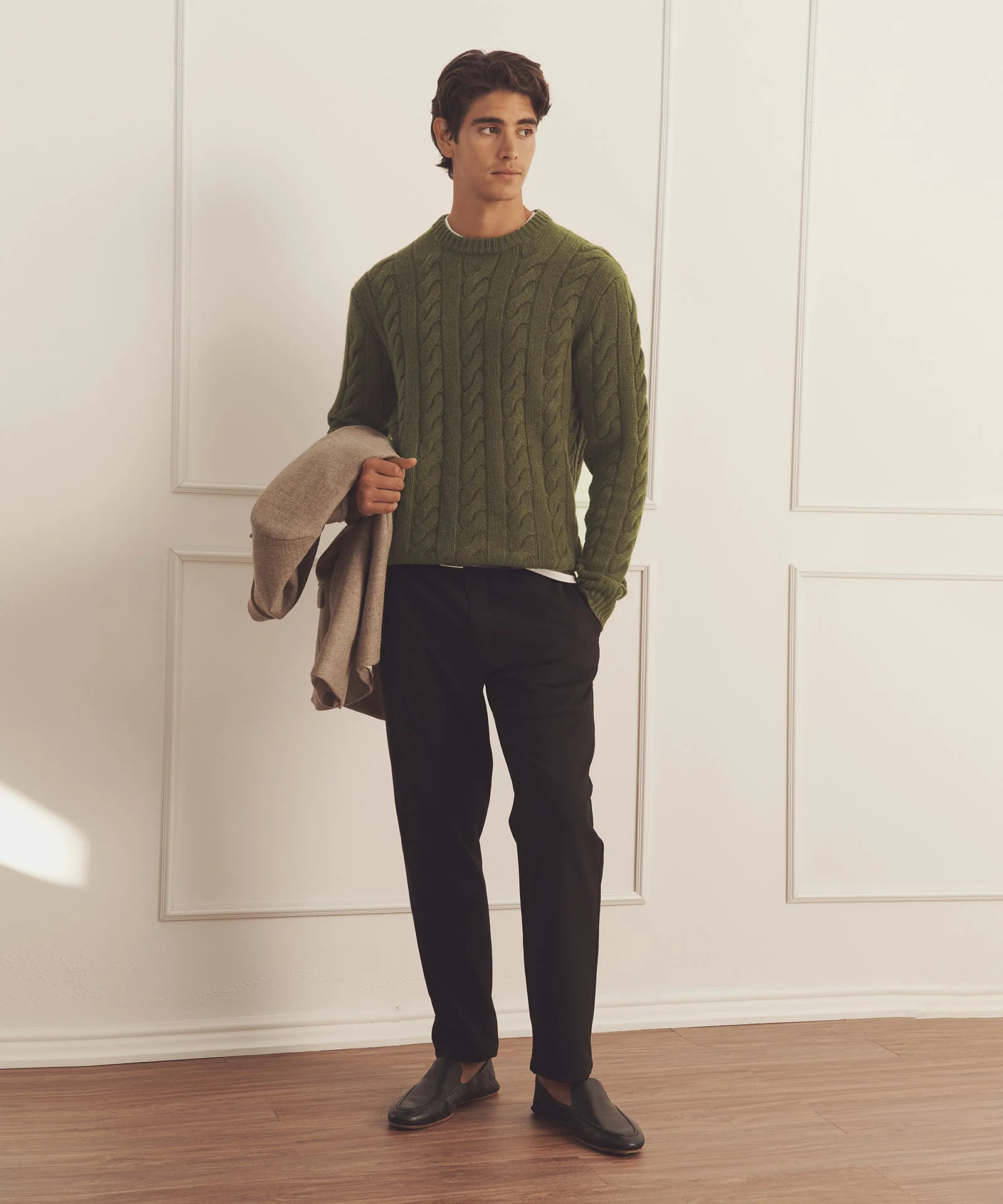 Super Luxe Cashmere Cable Crewneck - Image 20