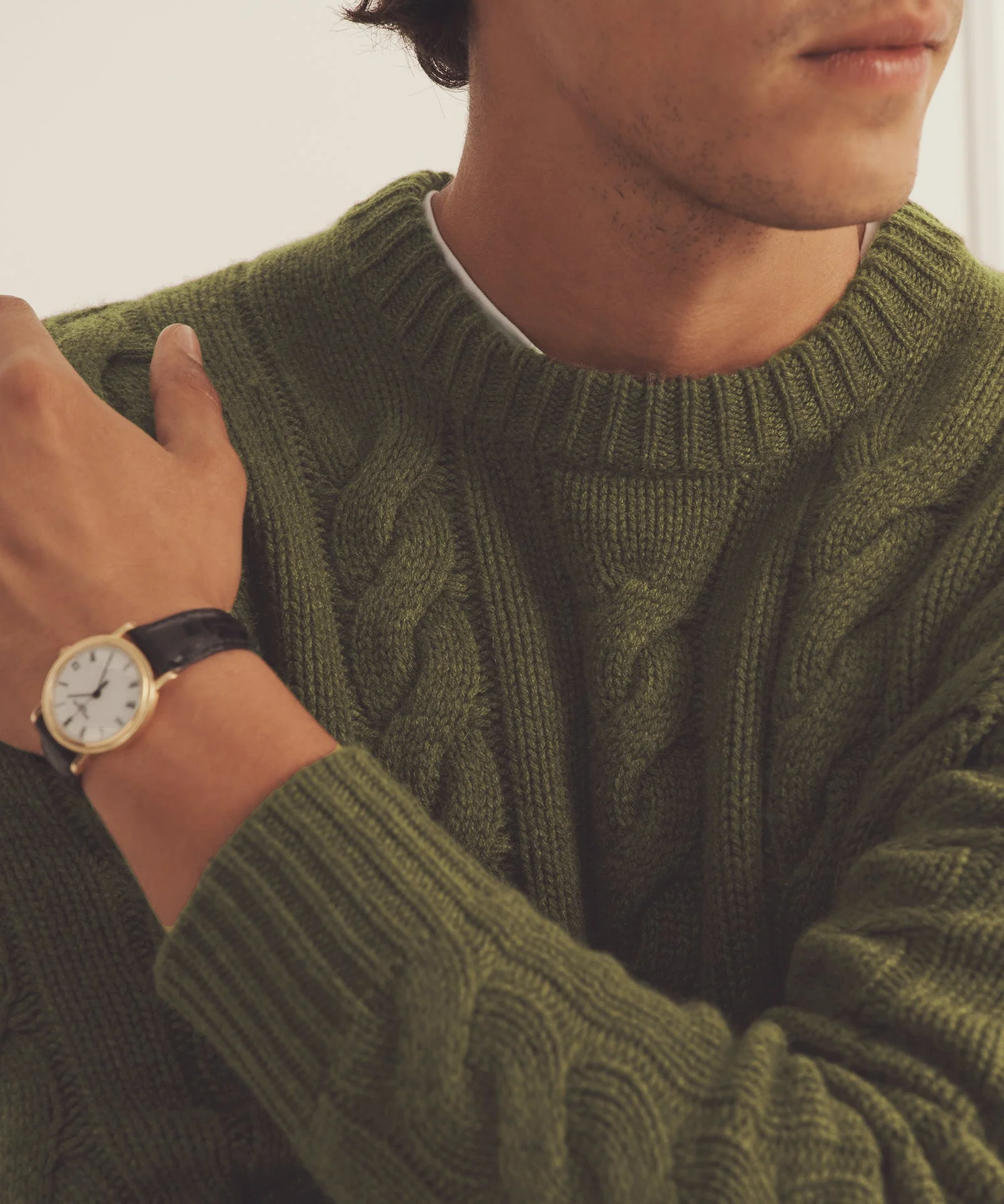 Super Luxe Cashmere Cable Crewneck - Image 23