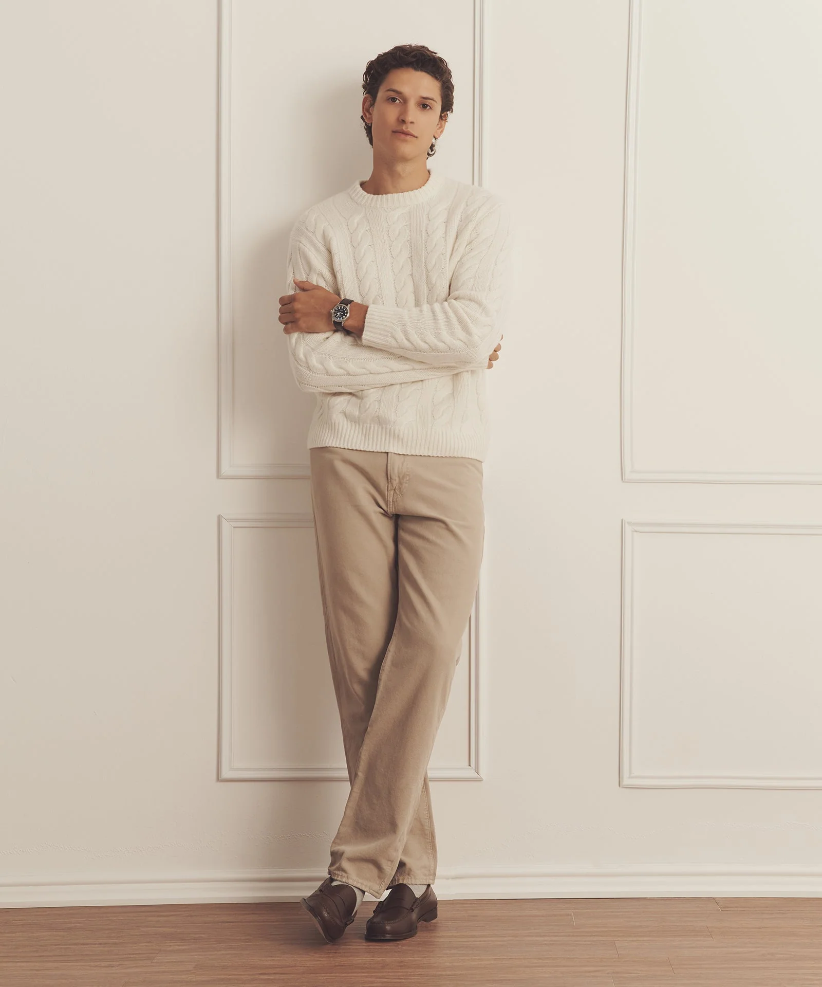 Super Luxe Cashmere Cable Crewneck - Image 28