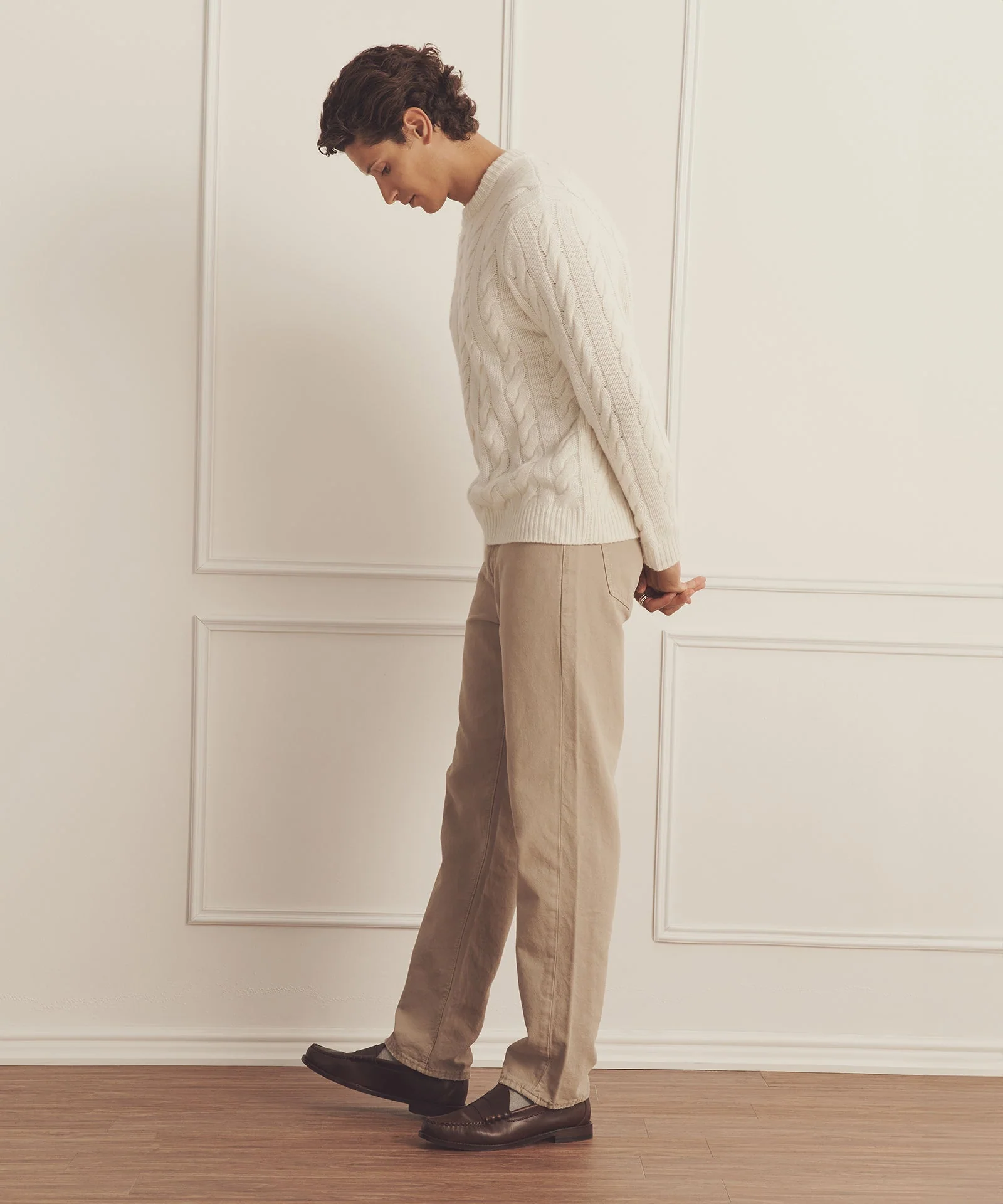 Super Luxe Cashmere Cable Crewneck - Image 29