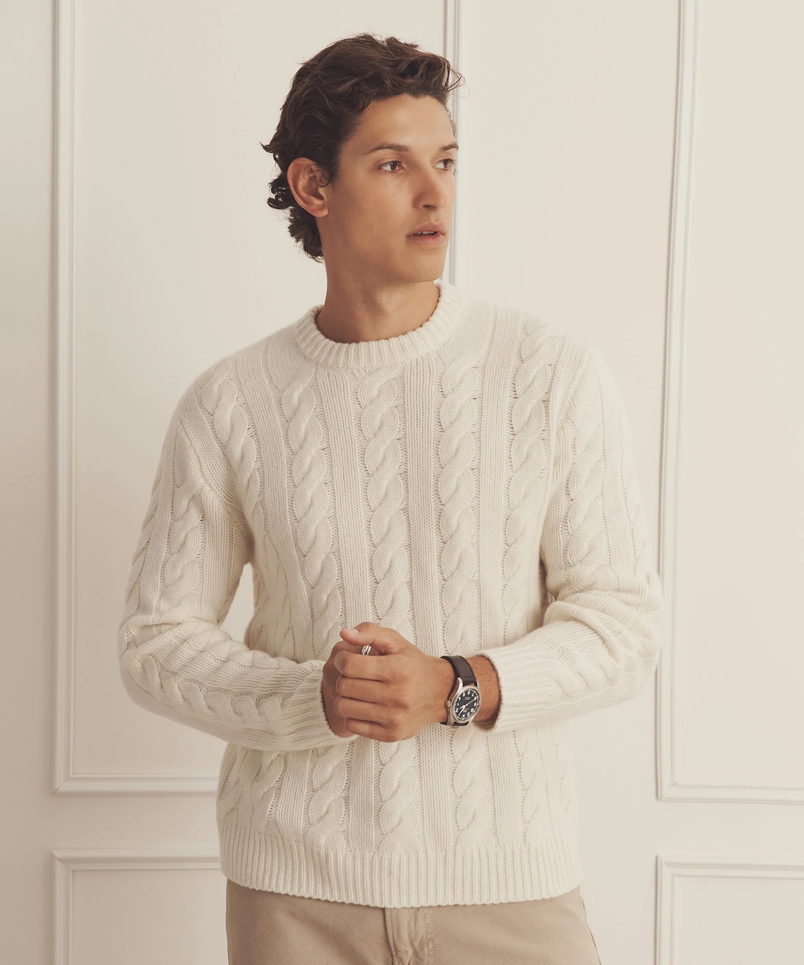 Super Luxe Cashmere Cable Crewneck - Image 31