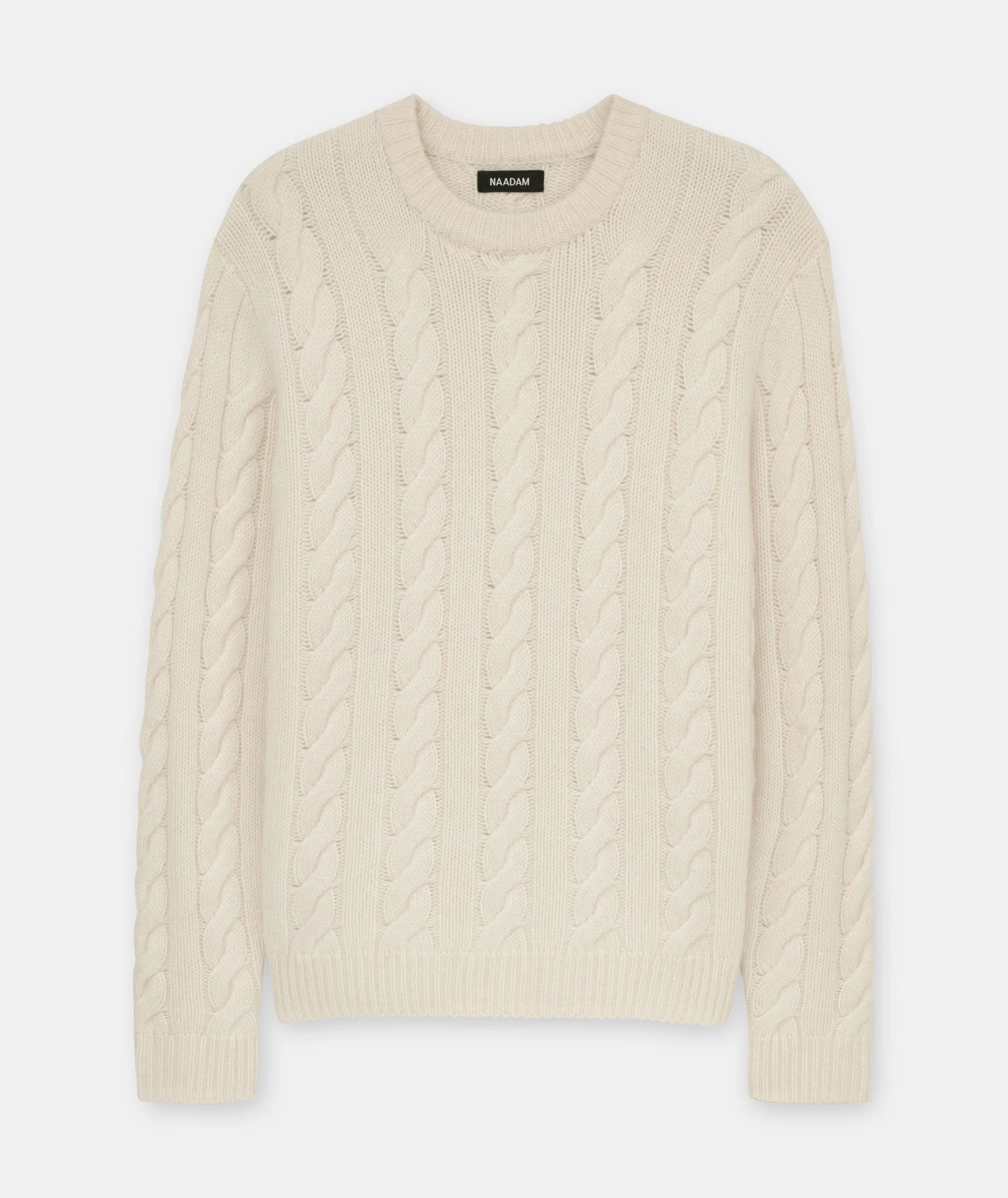 Super Luxe Cashmere Cable Crewneck - Image 33
