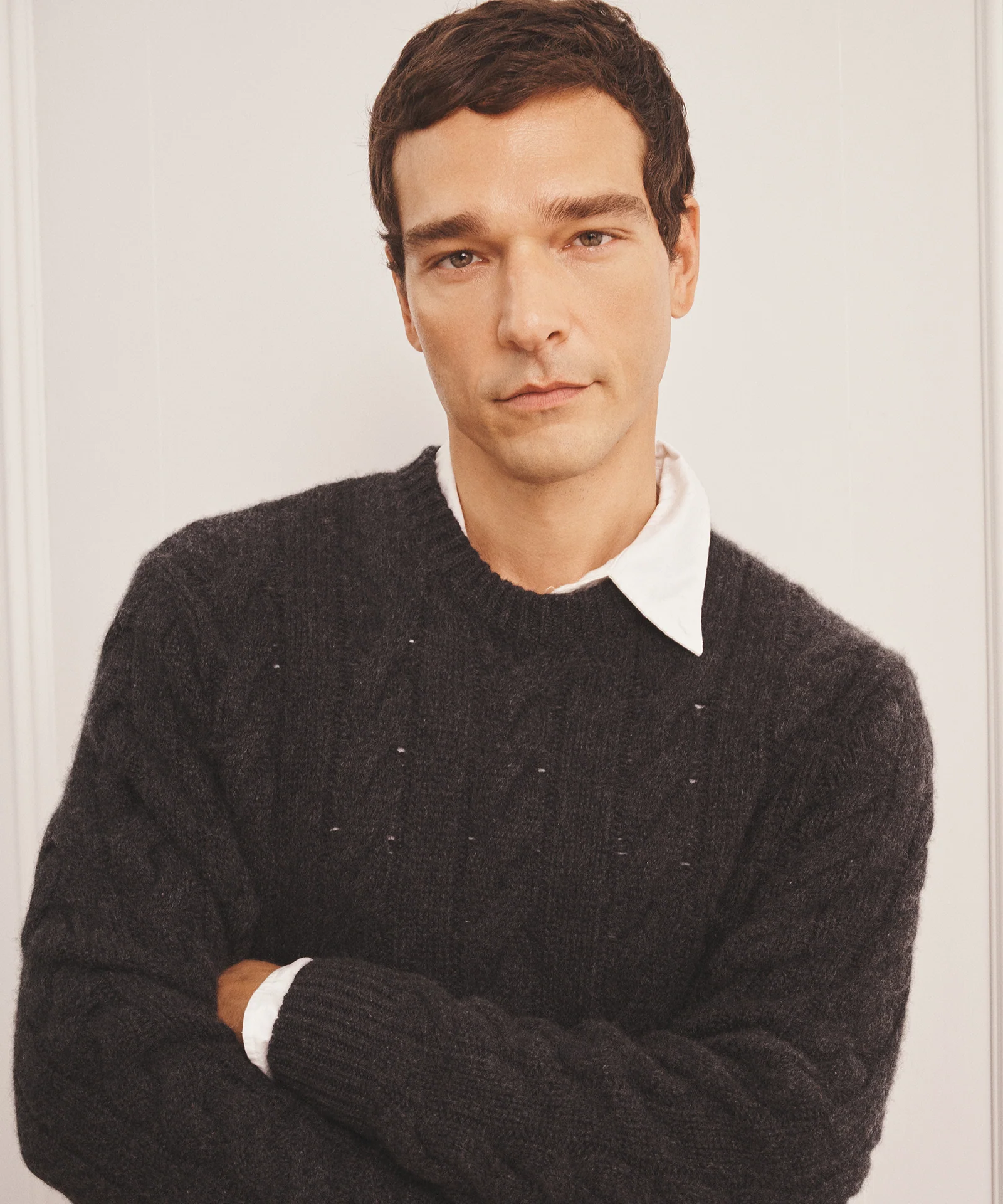 Super Luxe Cashmere Cable Crewneck - Image 37