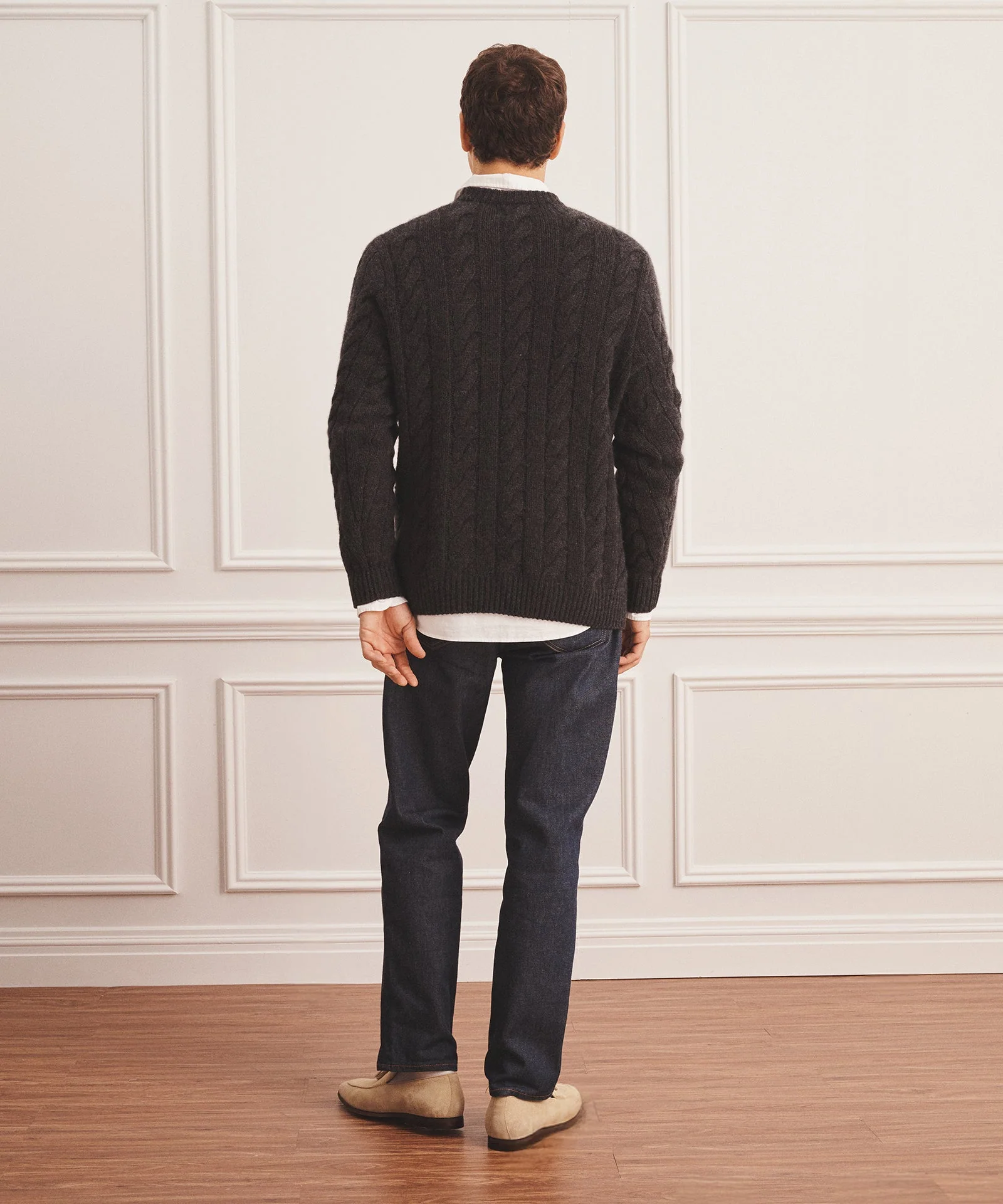 Super Luxe Cashmere Cable Crewneck - Image 39